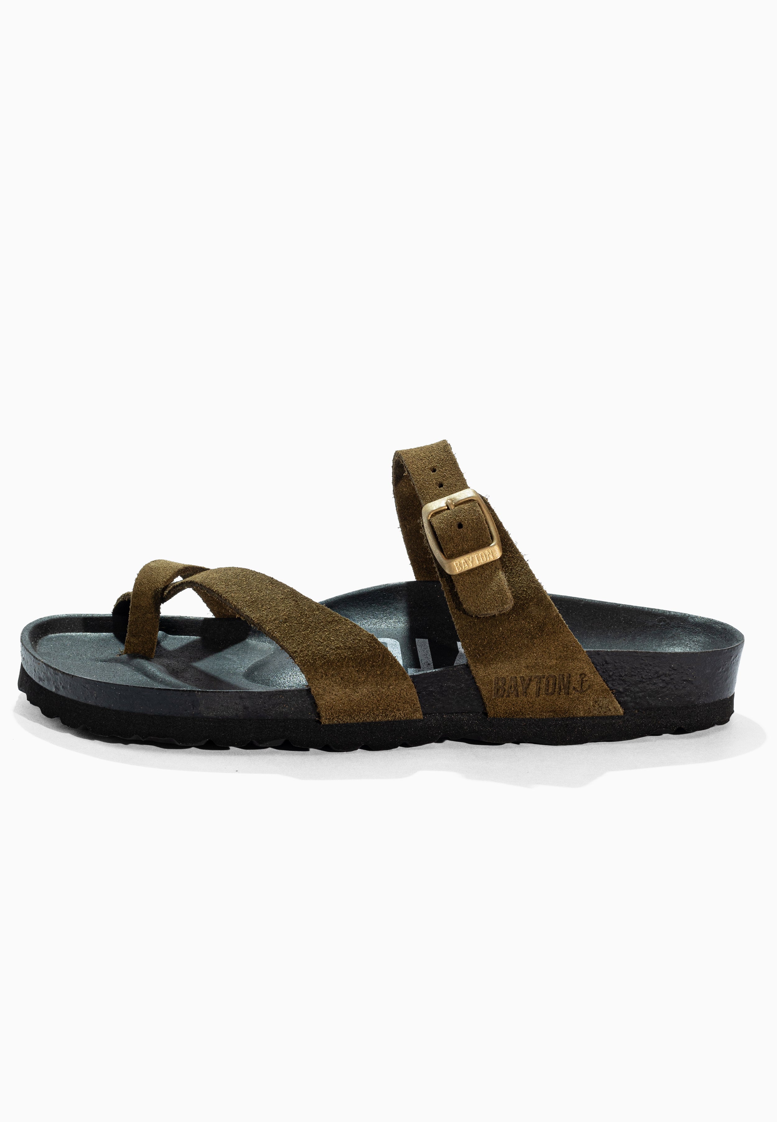 Diane Khaki Suede Leather Sandals