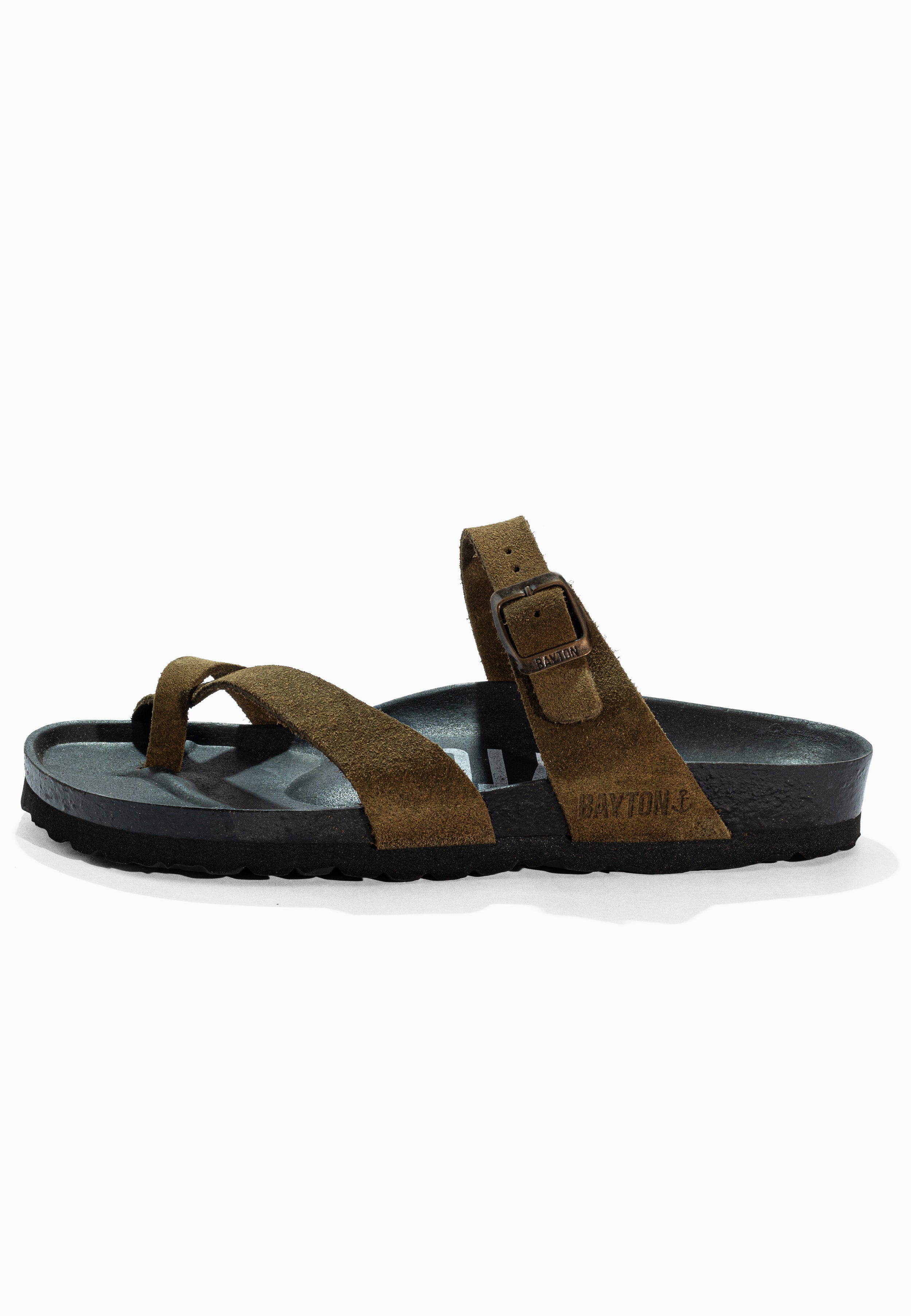 Diane Khaki Suede Leather Sandals