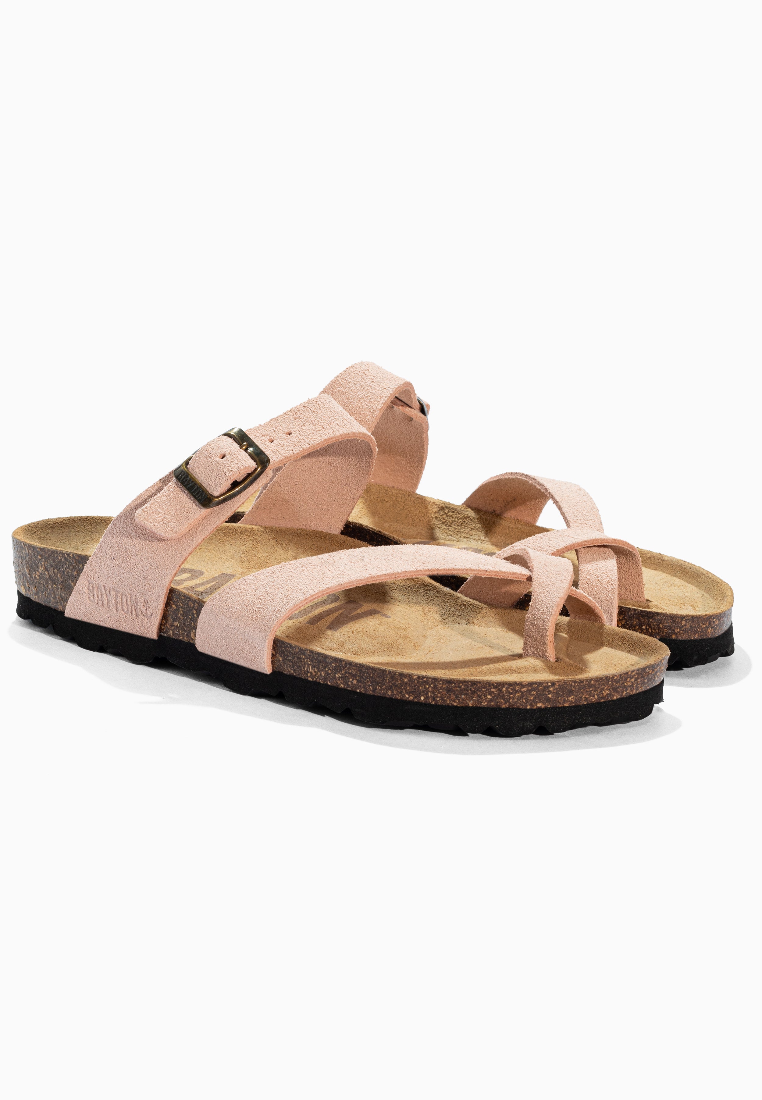 Diane Peach Suede Leather Sandals