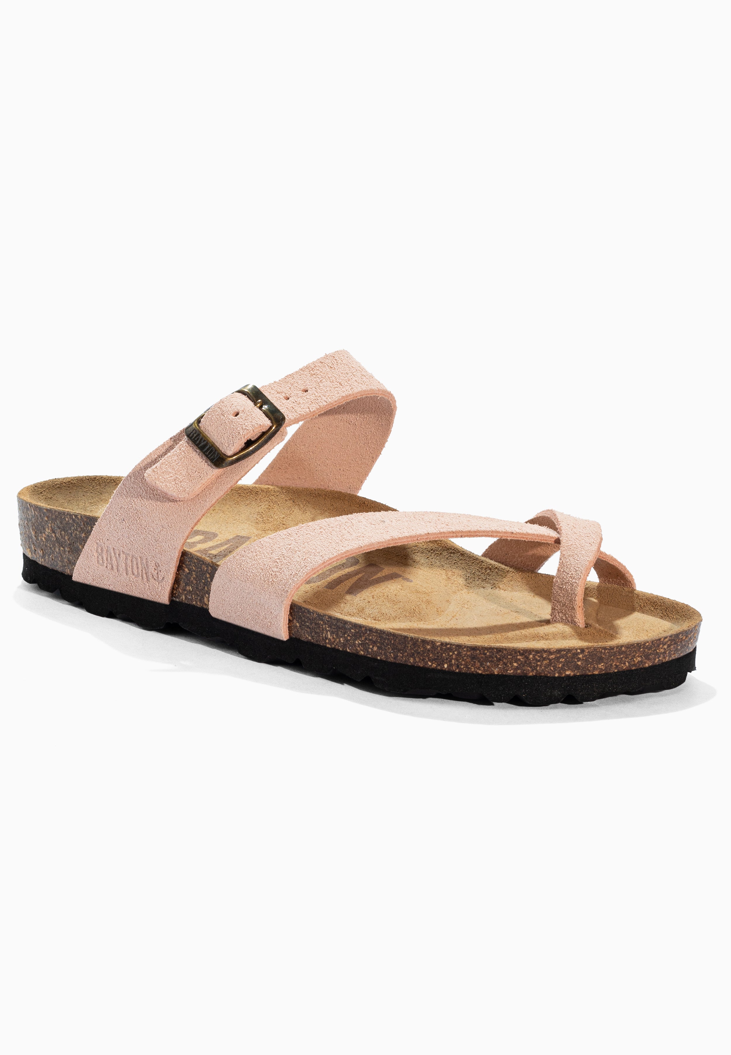 Diane Peach Suede Leather Sandals