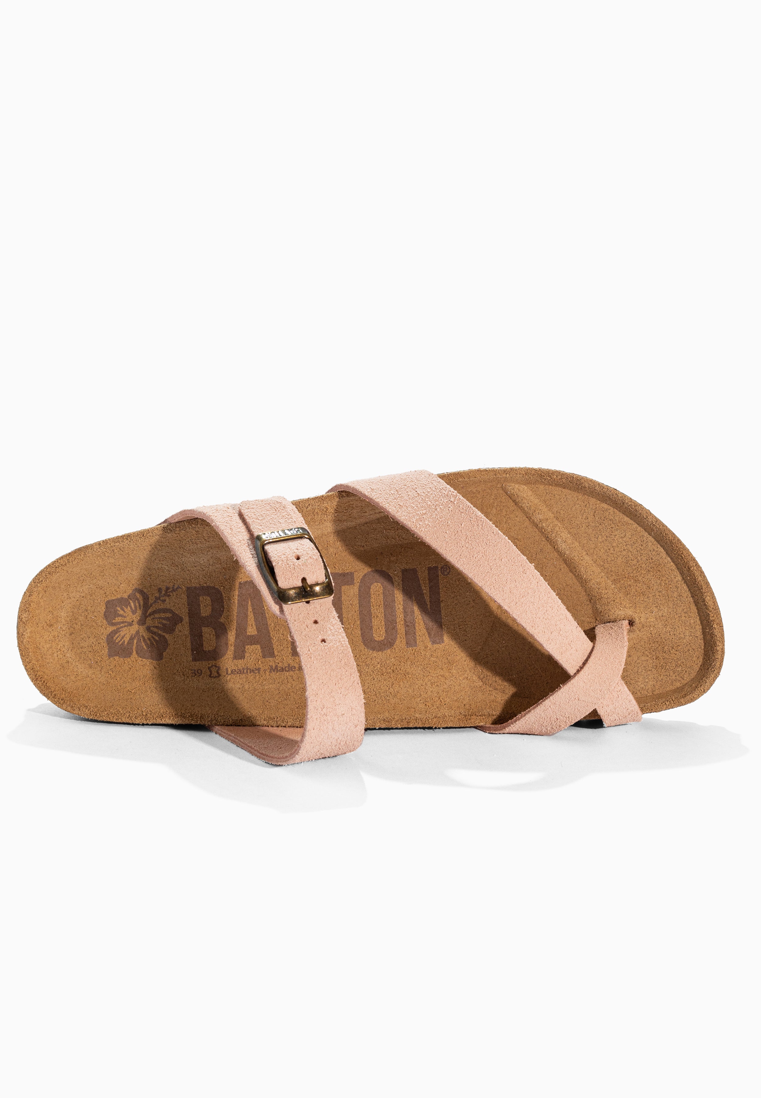 Diane Peach Suede Leather Sandals