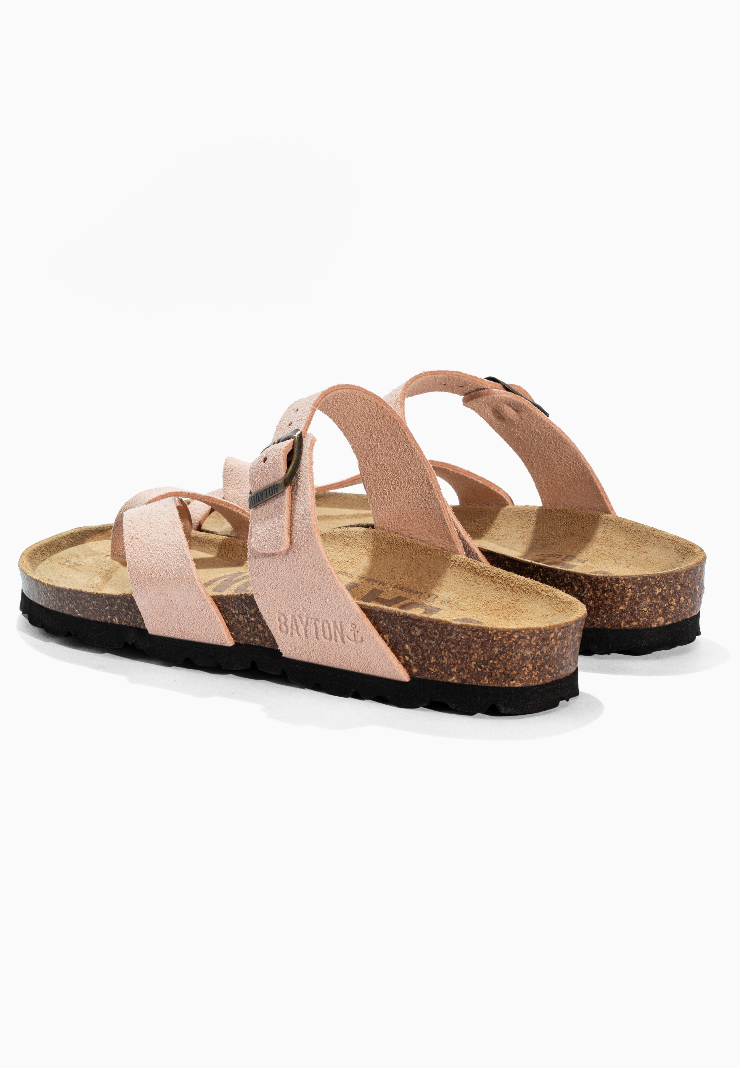 Diane Peach Suede Leather Sandals