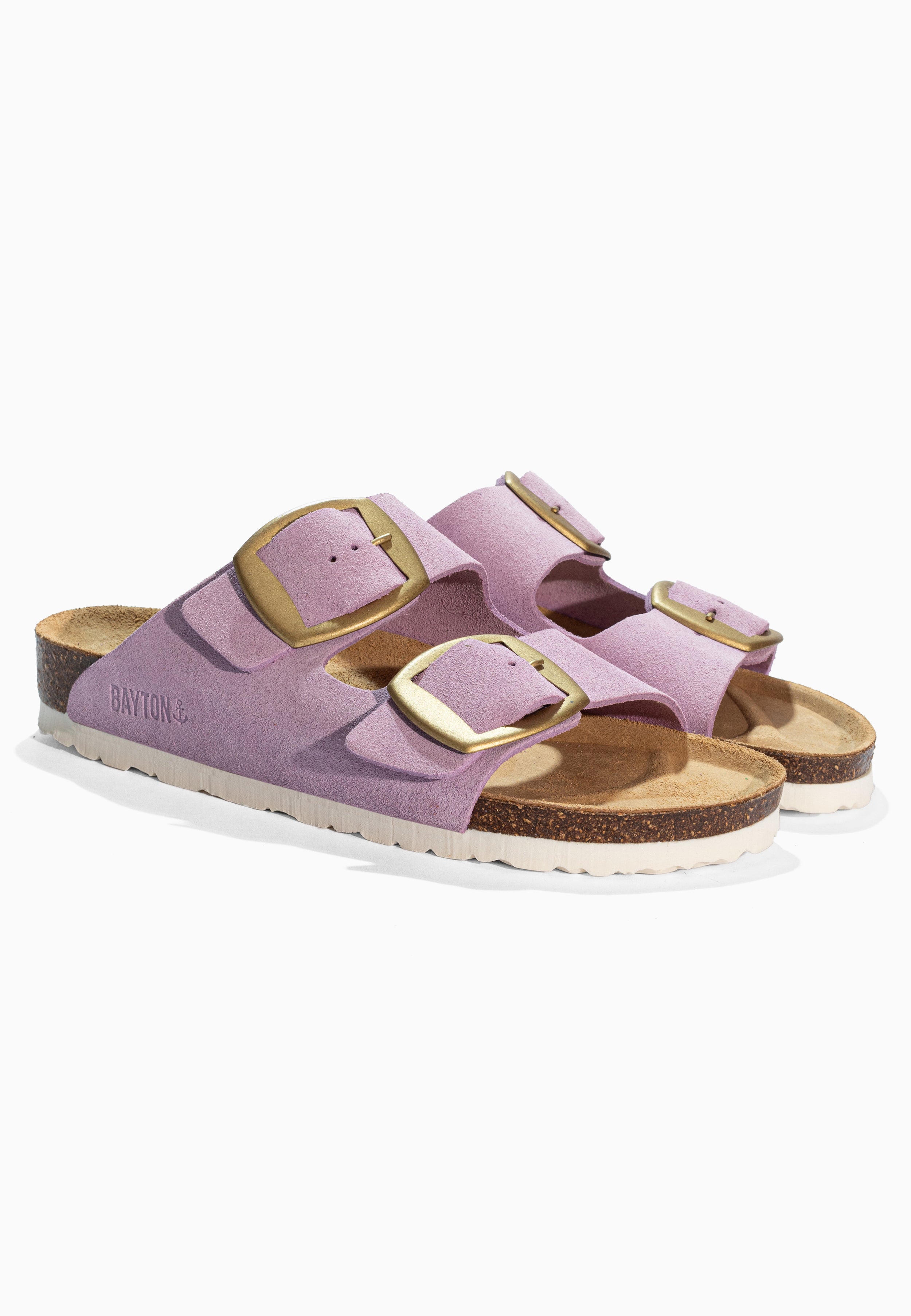 Alicante Lila Suede Leather Sandals