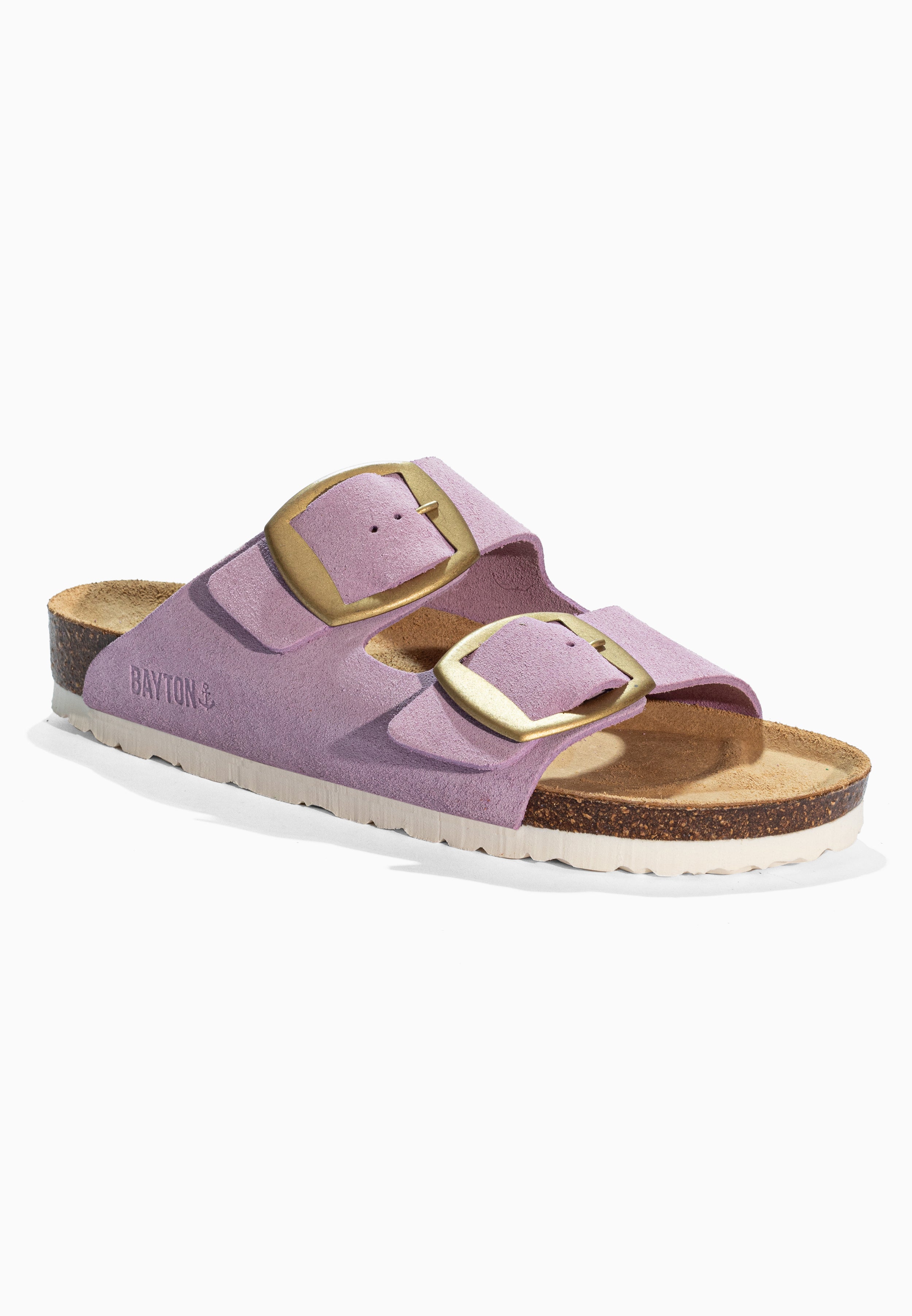 Alicante Lila Suede Leather Sandals