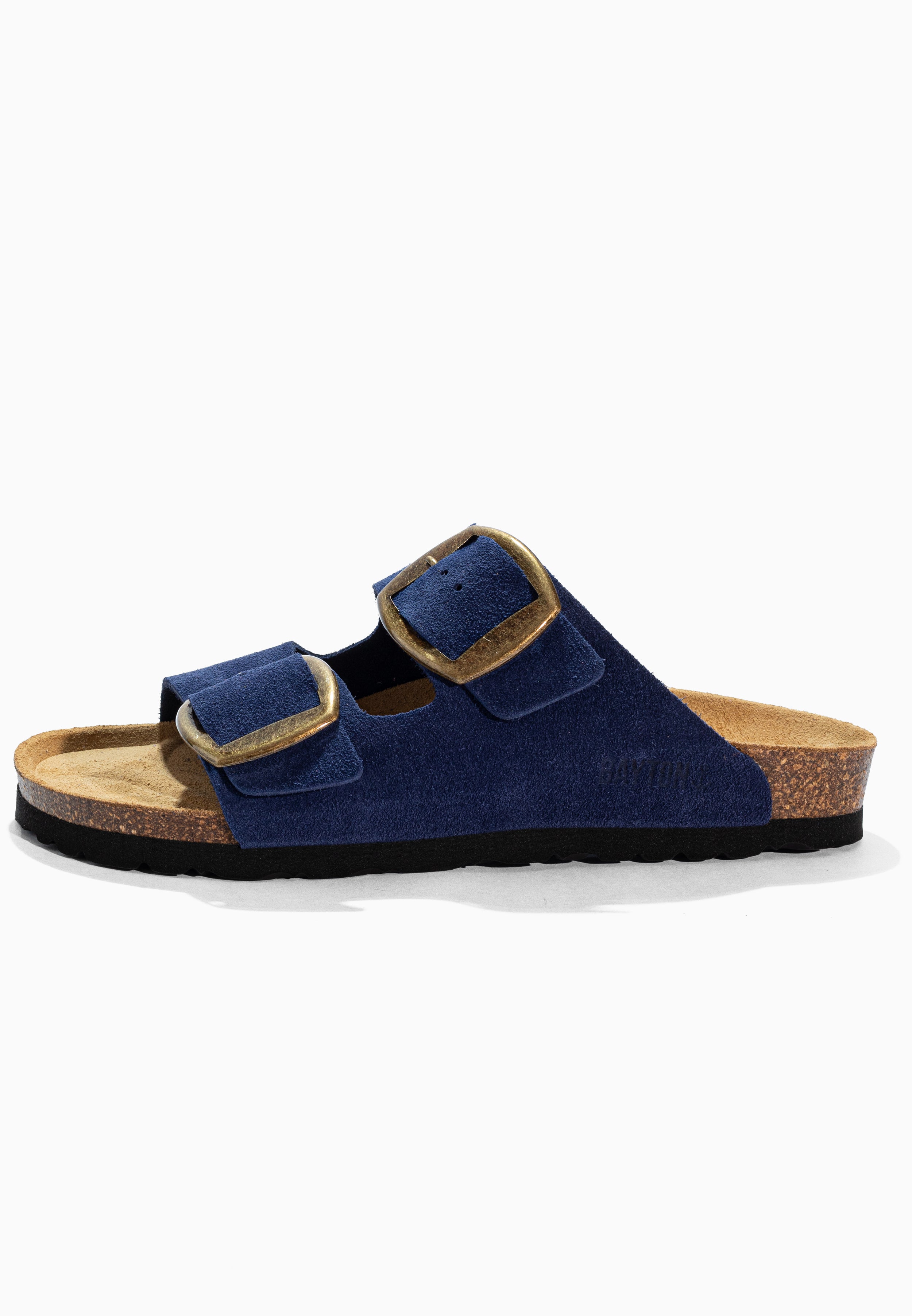 Alicante Navy Blue Suede Leather Sandals