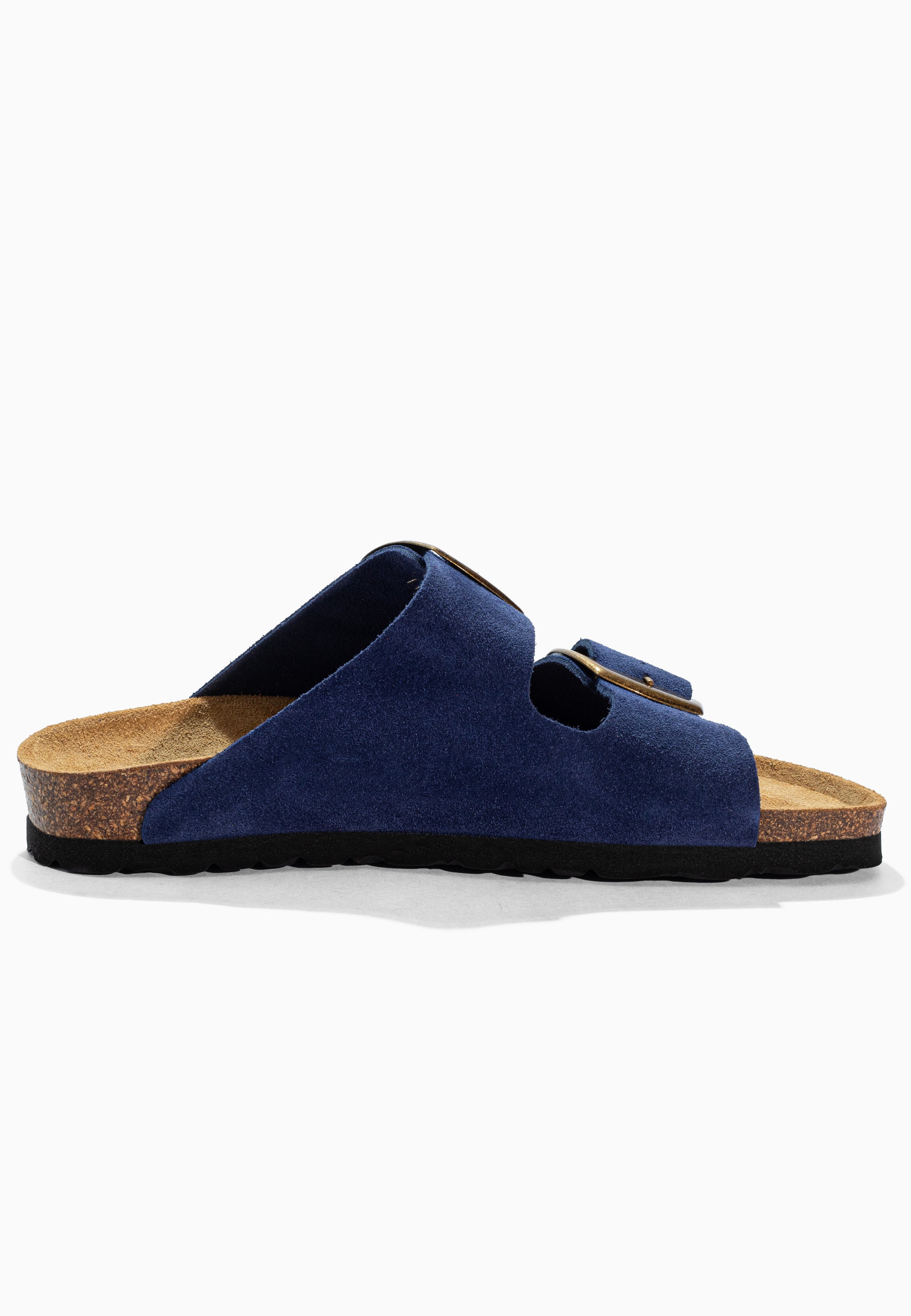 Alicante Navy Blue Suede Leather Sandals