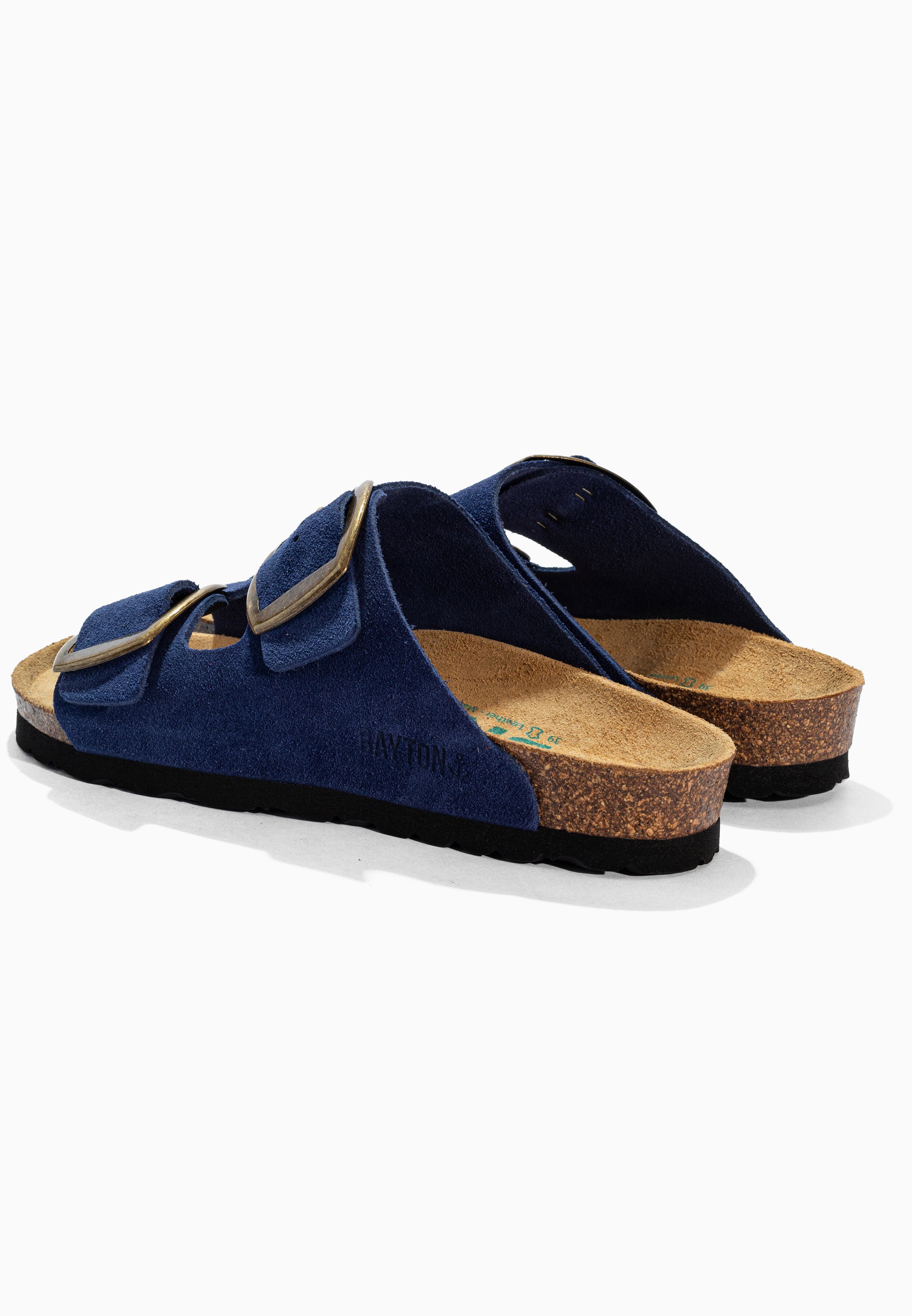 Alicante Navy Blue Suede Leather Sandals