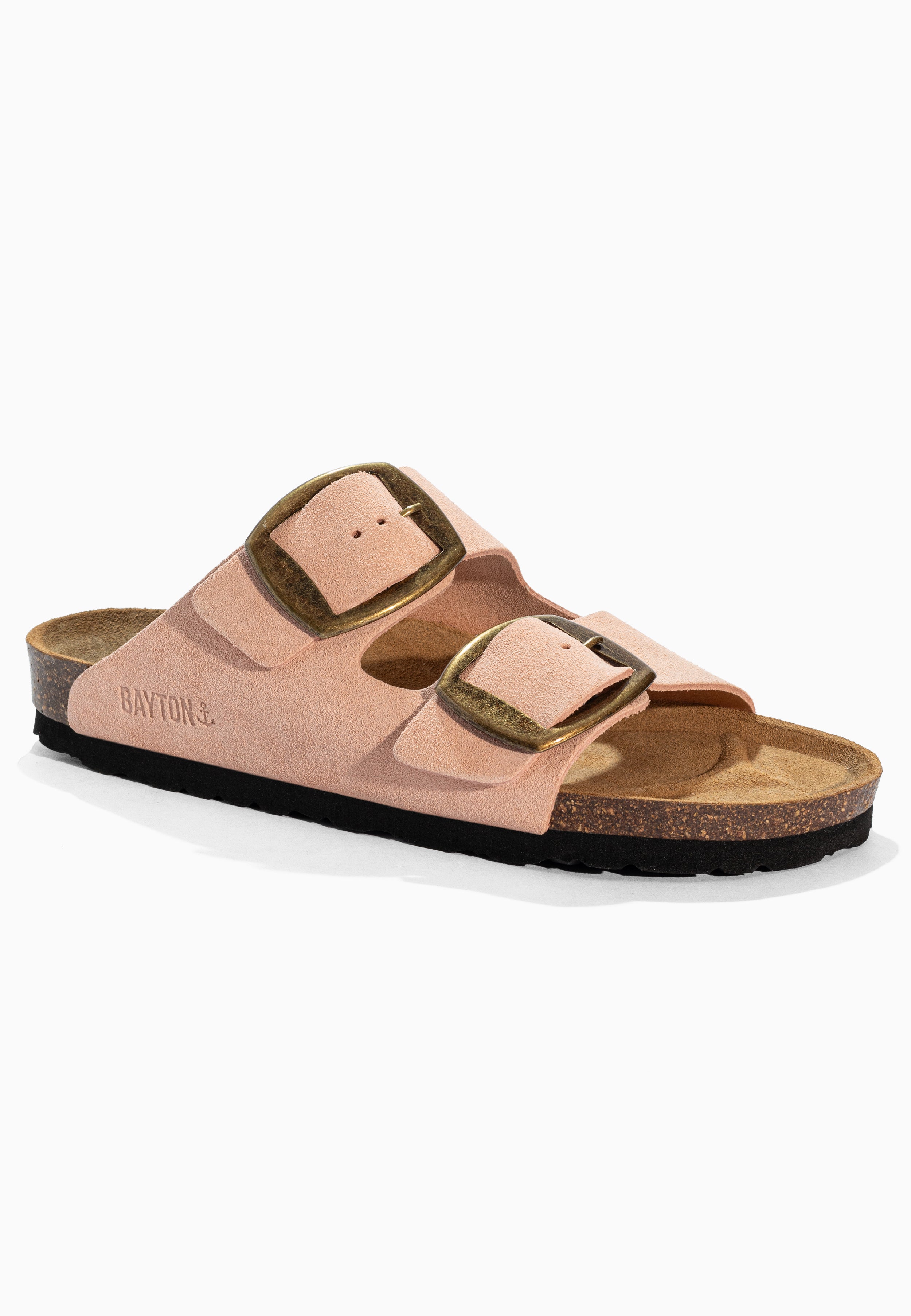 Alicante Peach Suede Leather Sandals