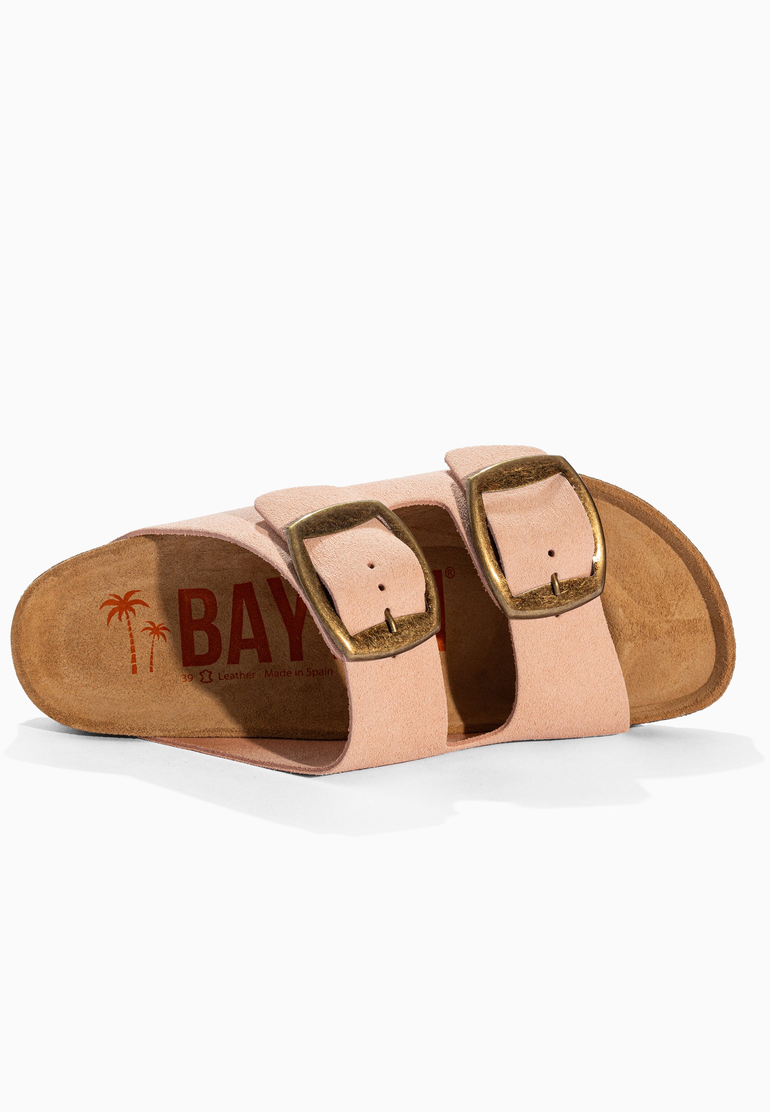 Alicante Peach Suede Leather Sandals