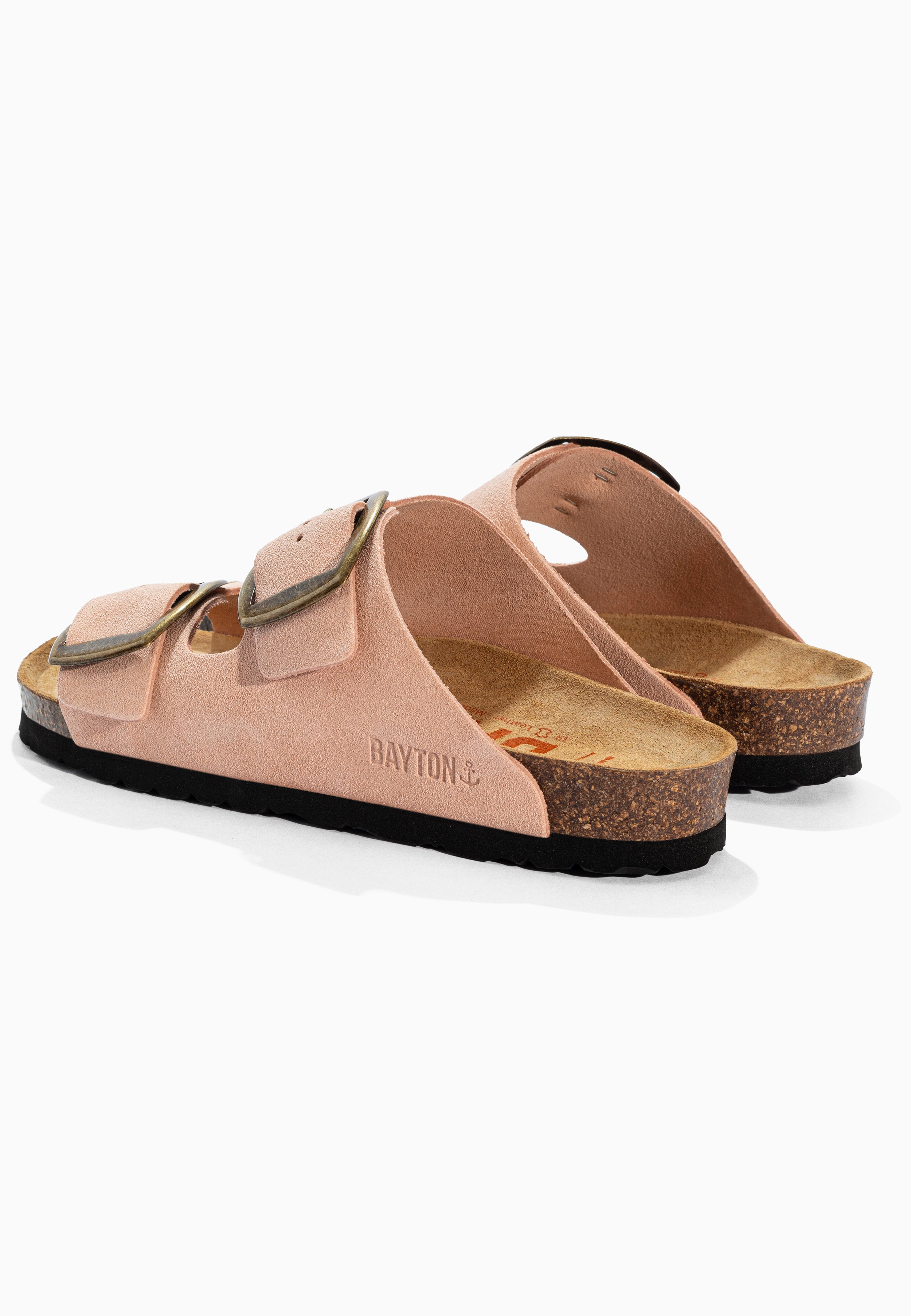 Alicante Peach Suede Leather Sandals