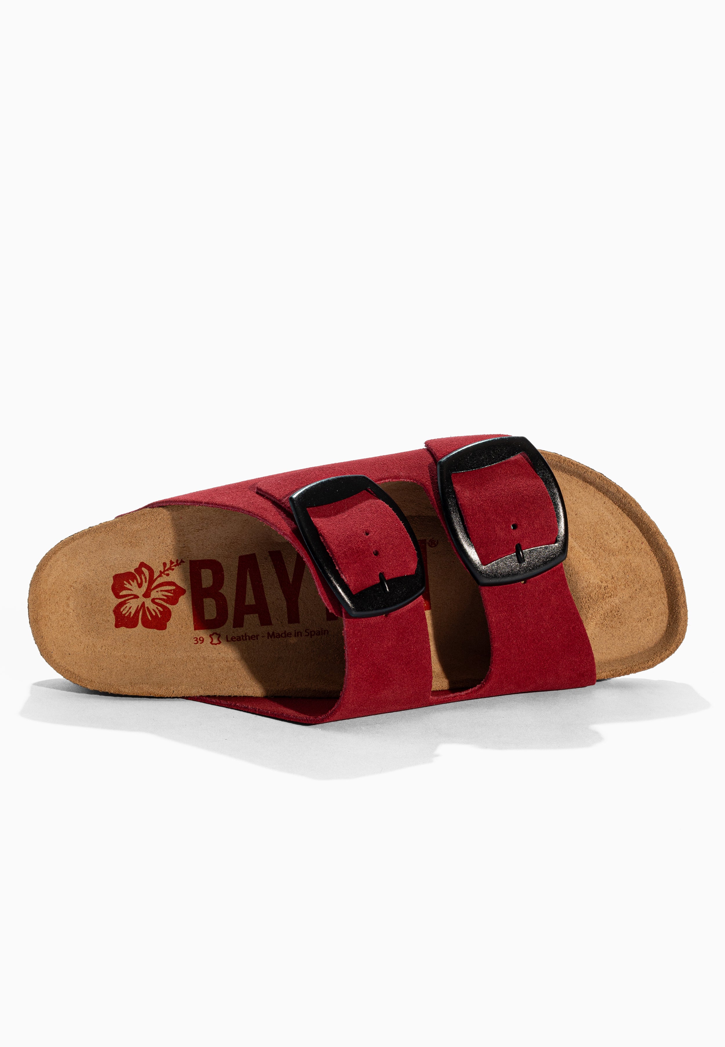 Alicante Red Suede Leather Sandals