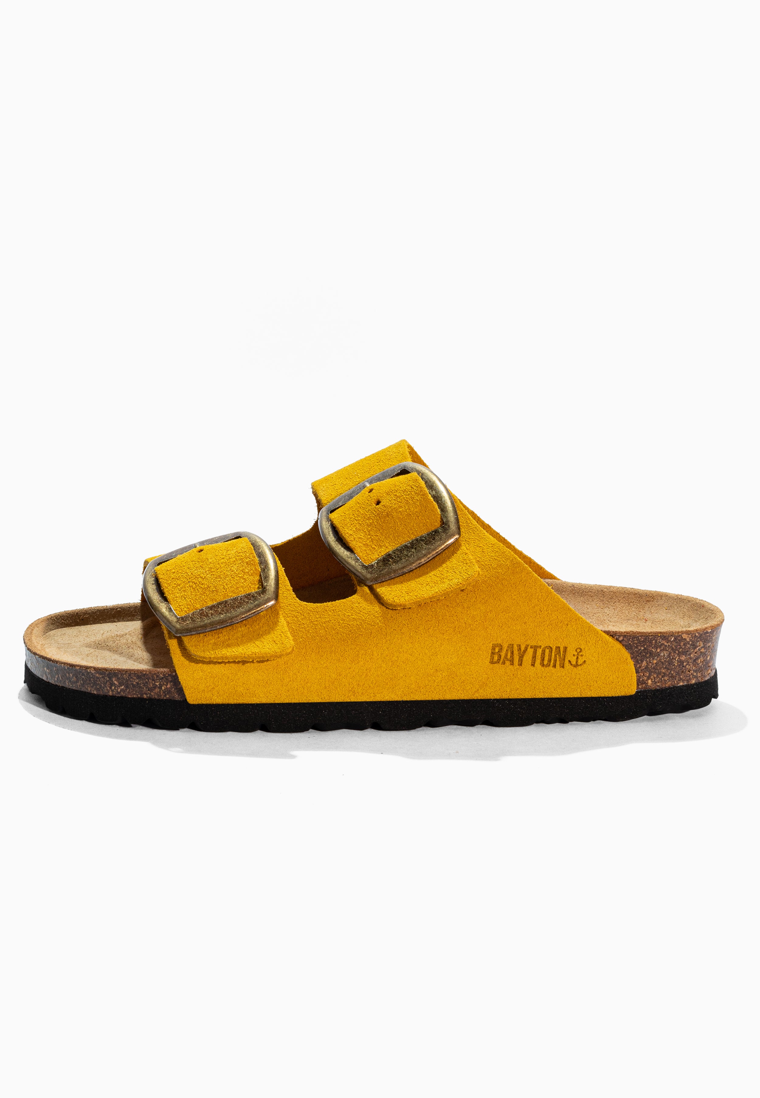 Alicante Yellow Suede Leather Sandals