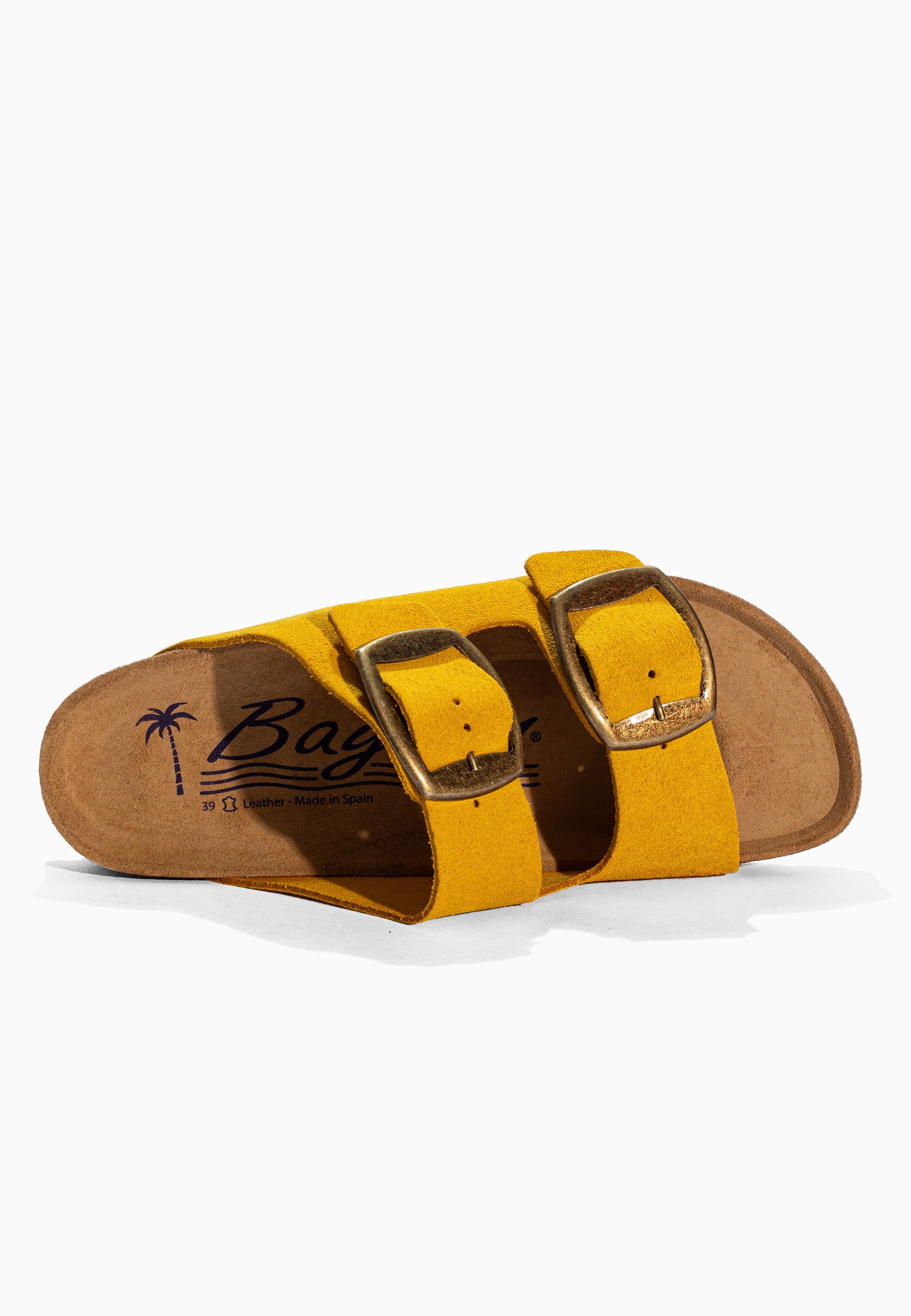 Alicante Yellow Suede Leather Sandals