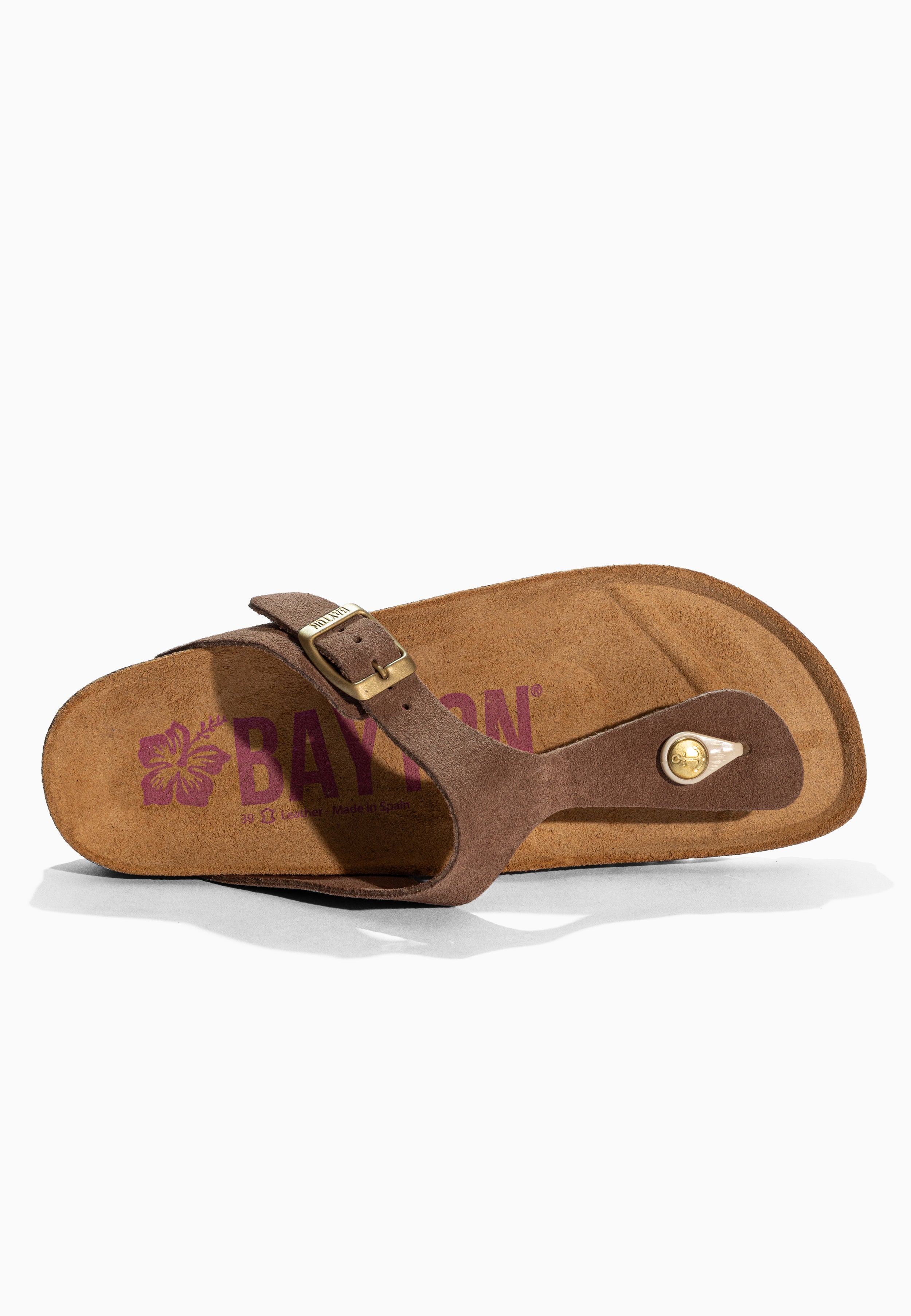 Sandales Mercure Beige en Cuir Suédé