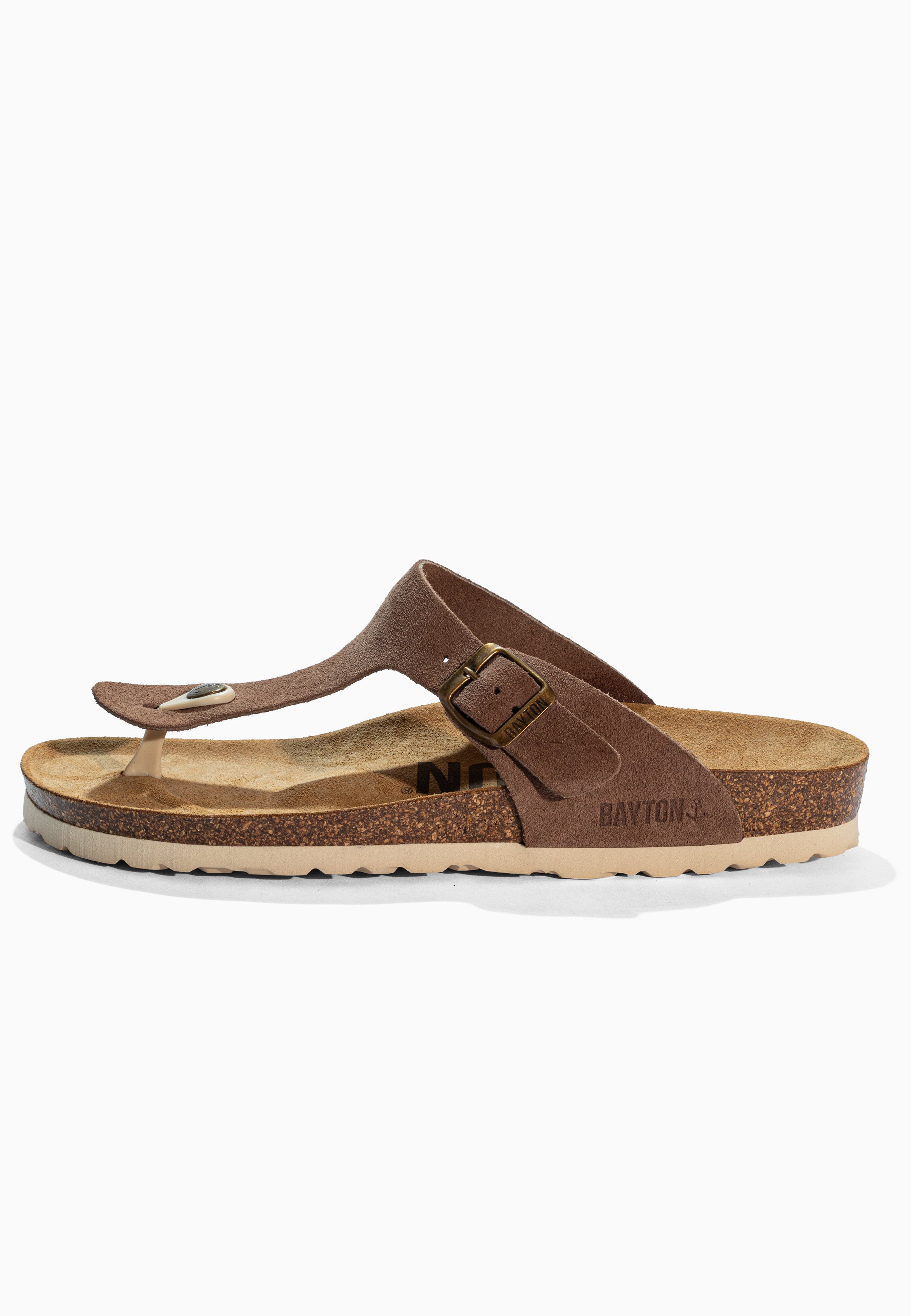 Beige Suede Leather Mercure Sandals