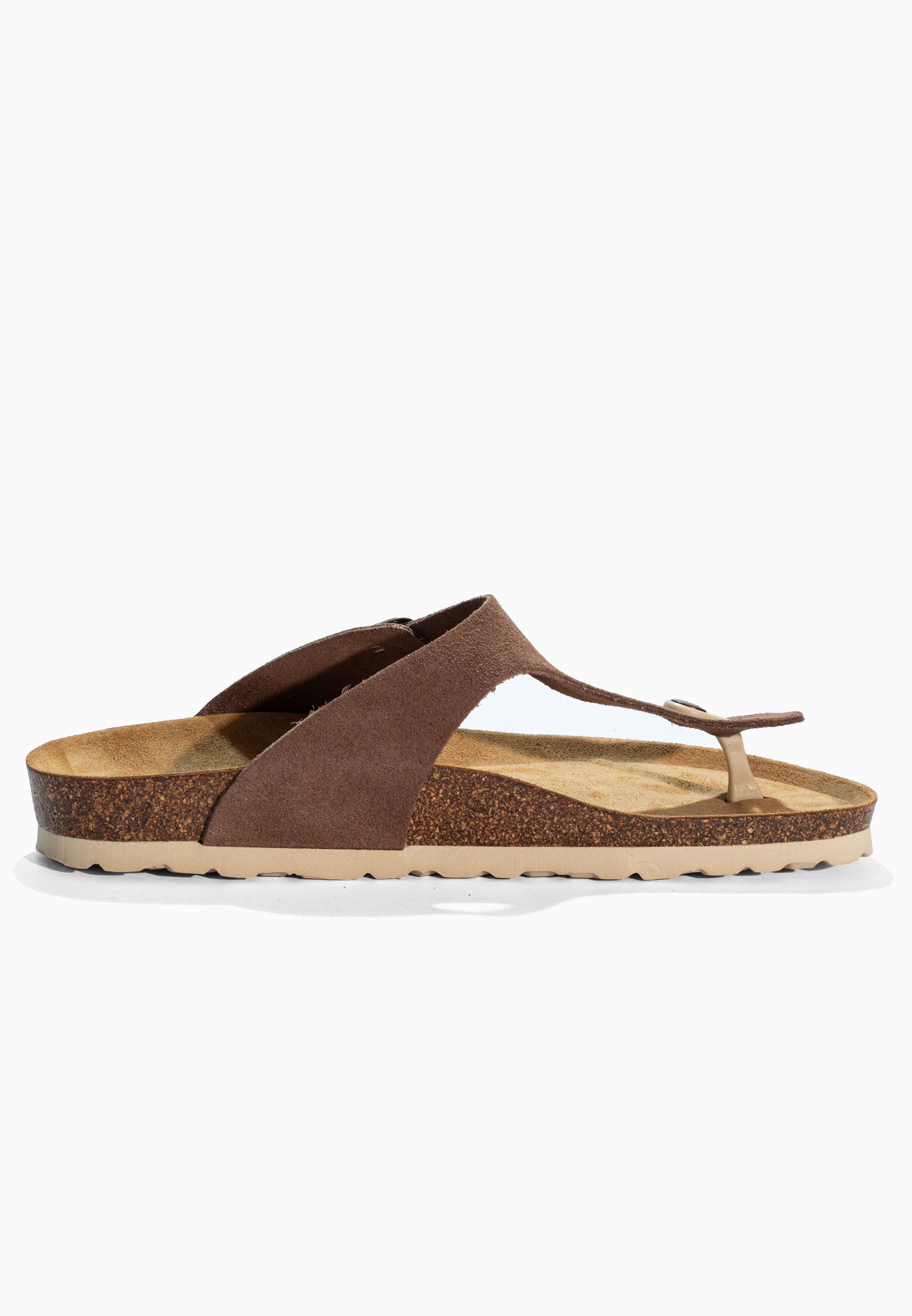 Beige Suede Leather Mercure Sandals