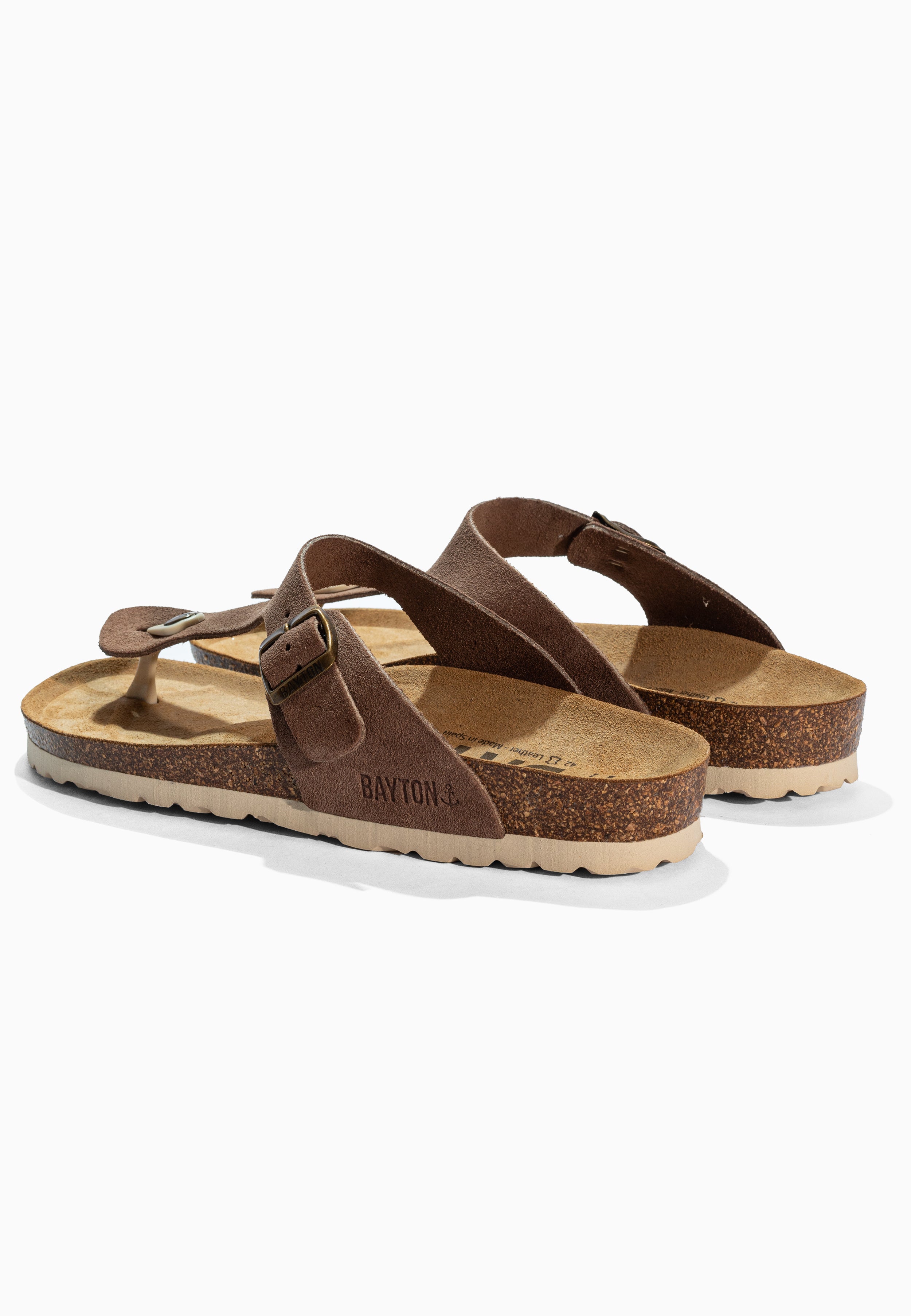 Beige Suede Leather Mercure Sandals