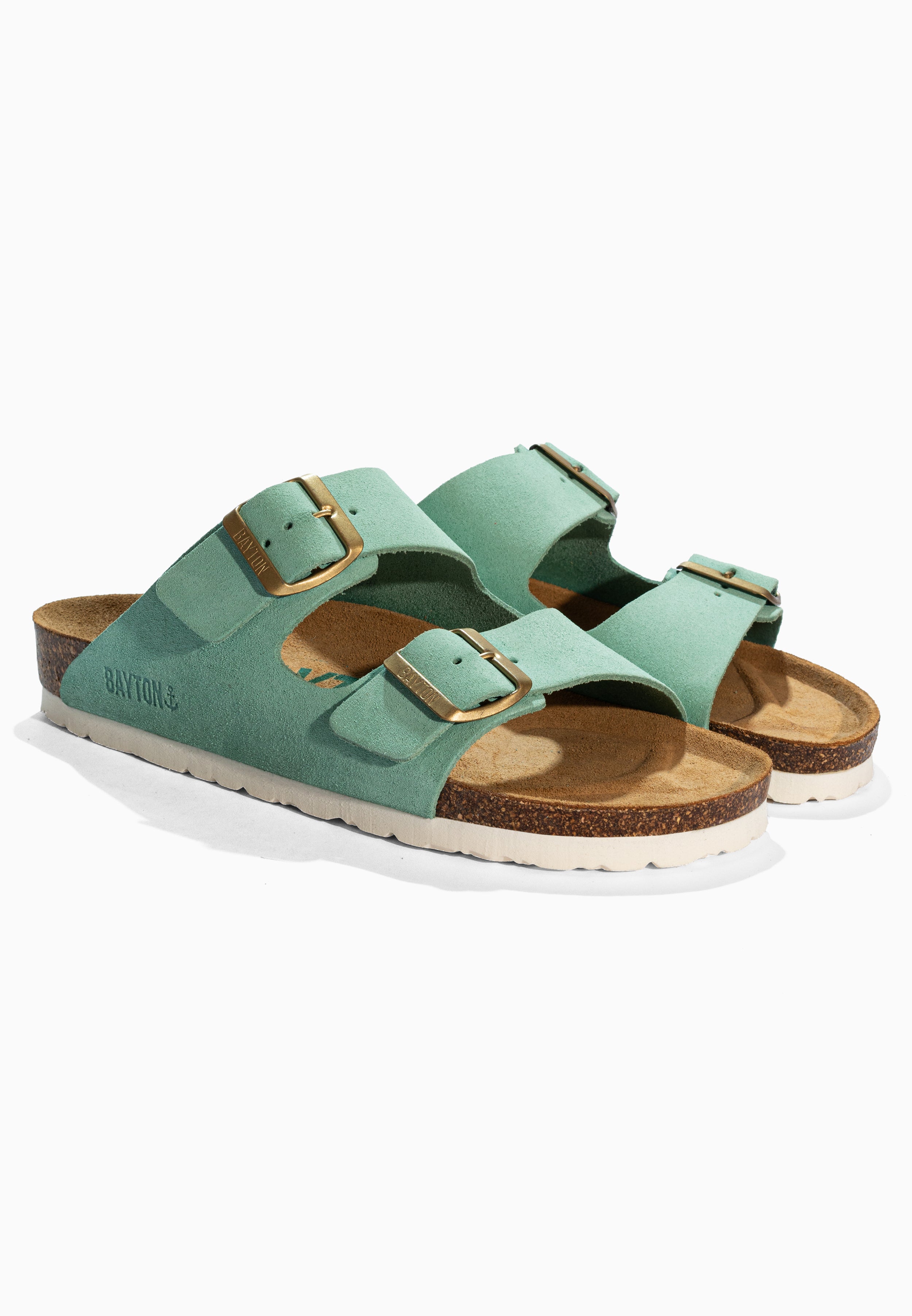 Atlas Turquoise Suede Leather Sandals