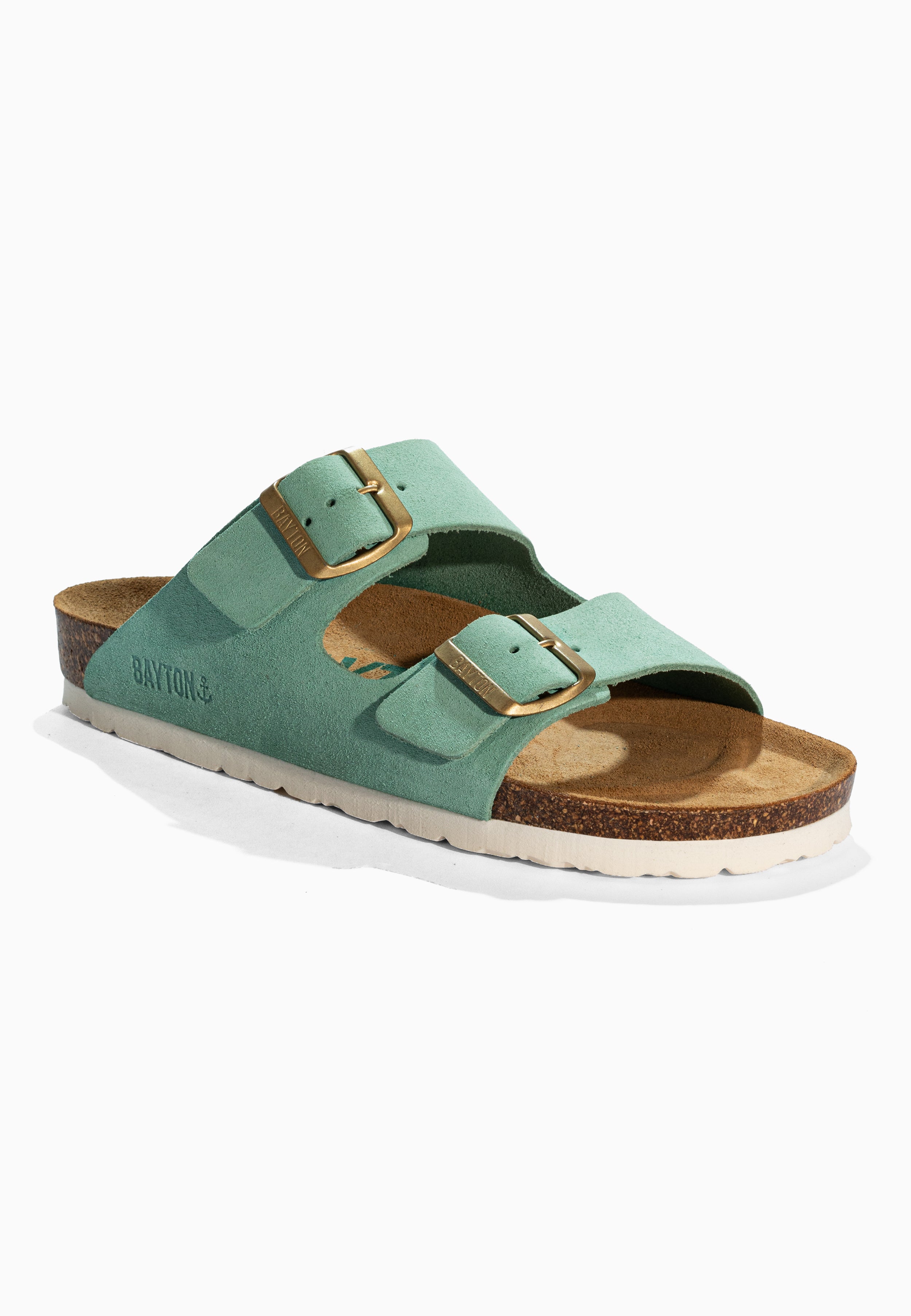 Atlas Turquoise Suede Leather Sandals