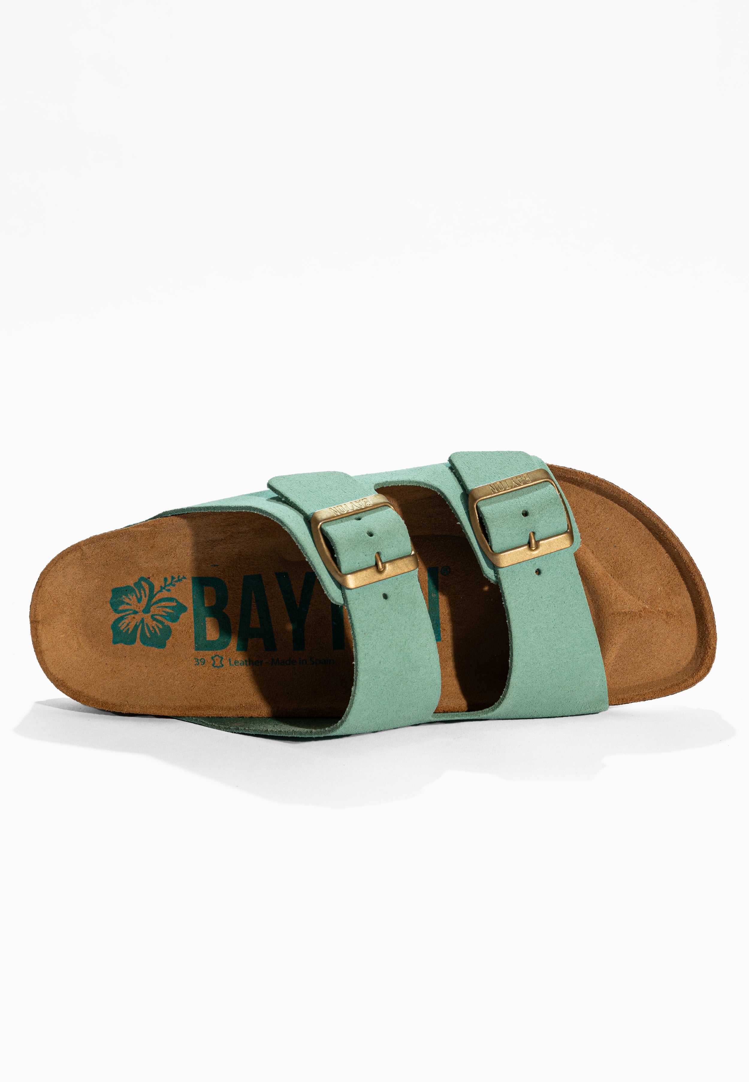 Atlas Turquoise Suede Leather Sandals