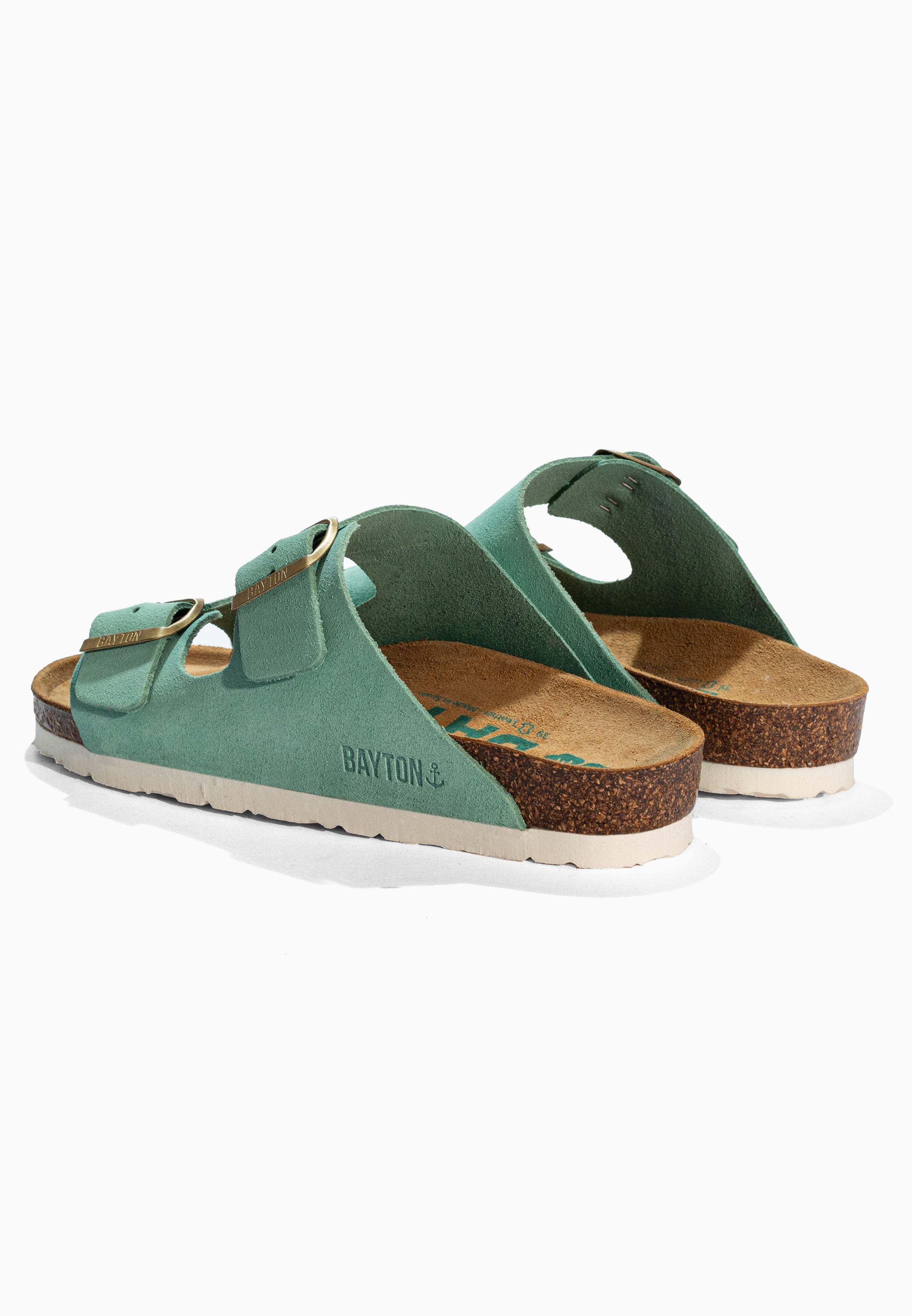 Atlas Turquoise Suede Leather Sandals