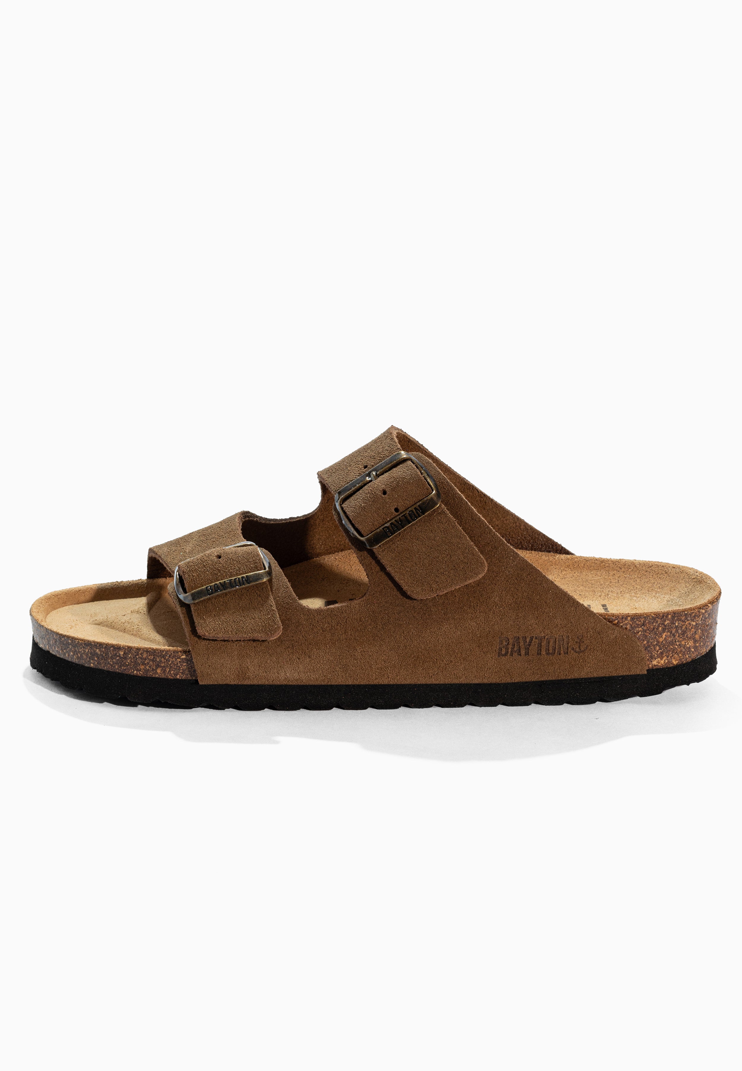 Atlas Brown Suede Leather Sandals