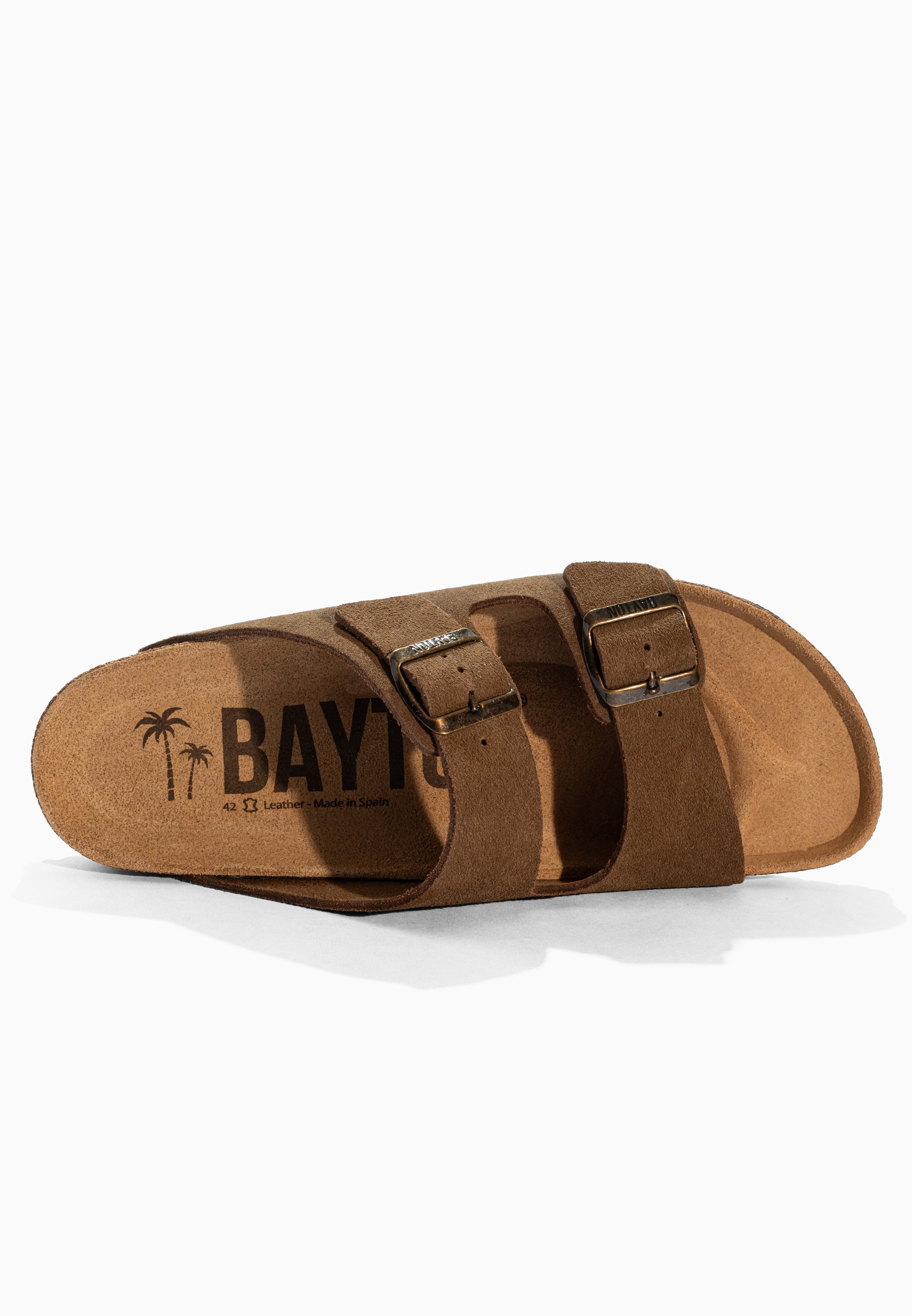 Atlas Brown Suede Leather Sandals