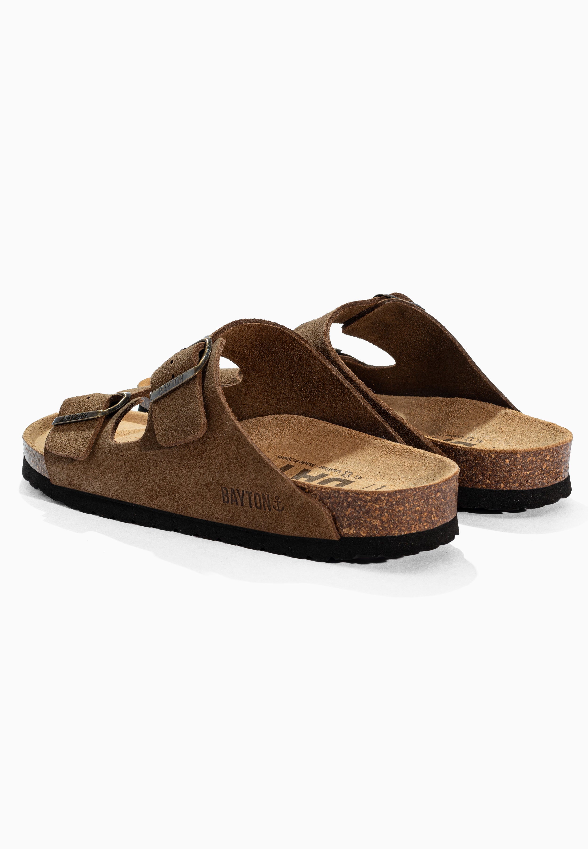 Atlas Brown Suede Leather Sandals