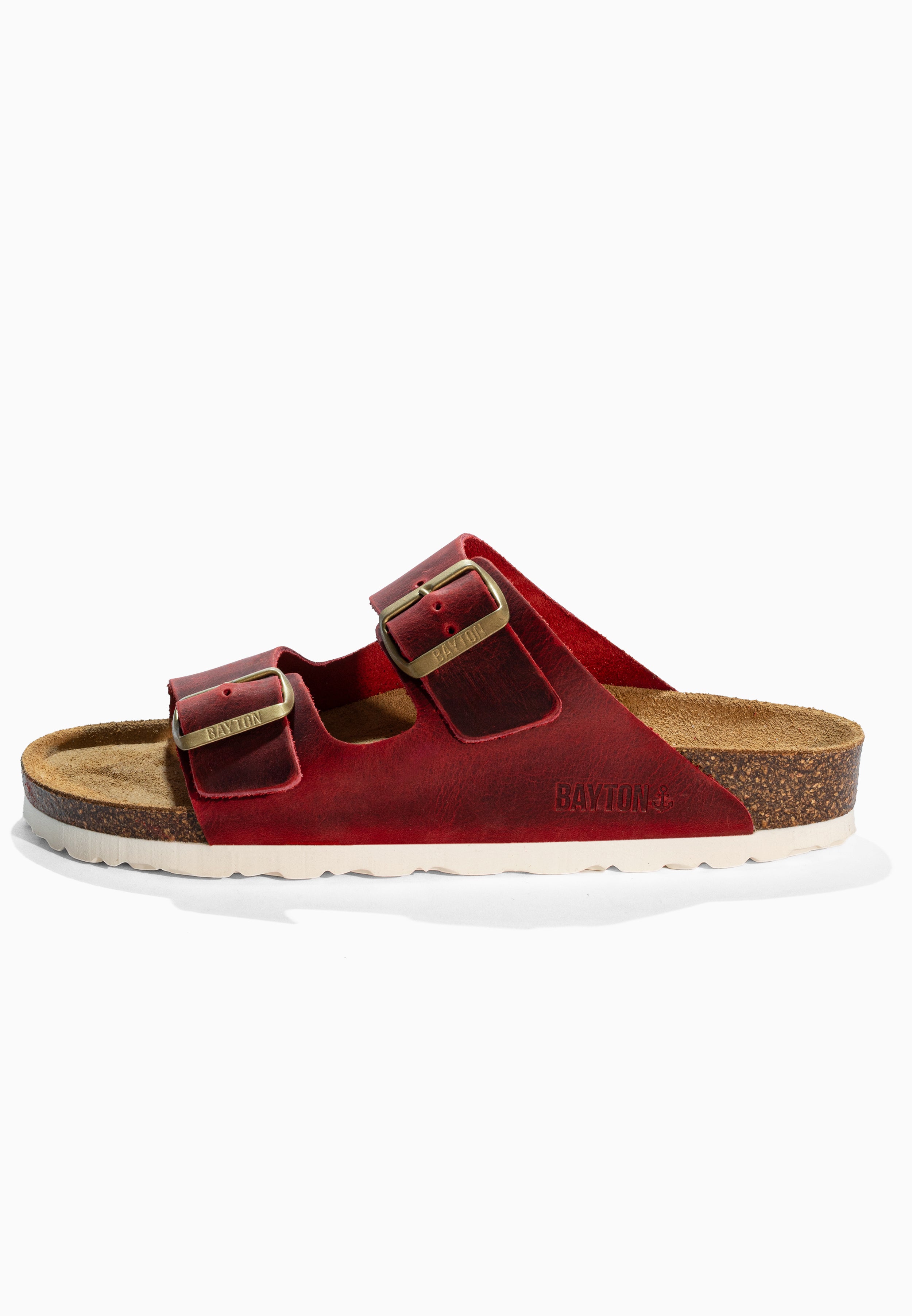 Sandales Atlas Rouge en Cuir