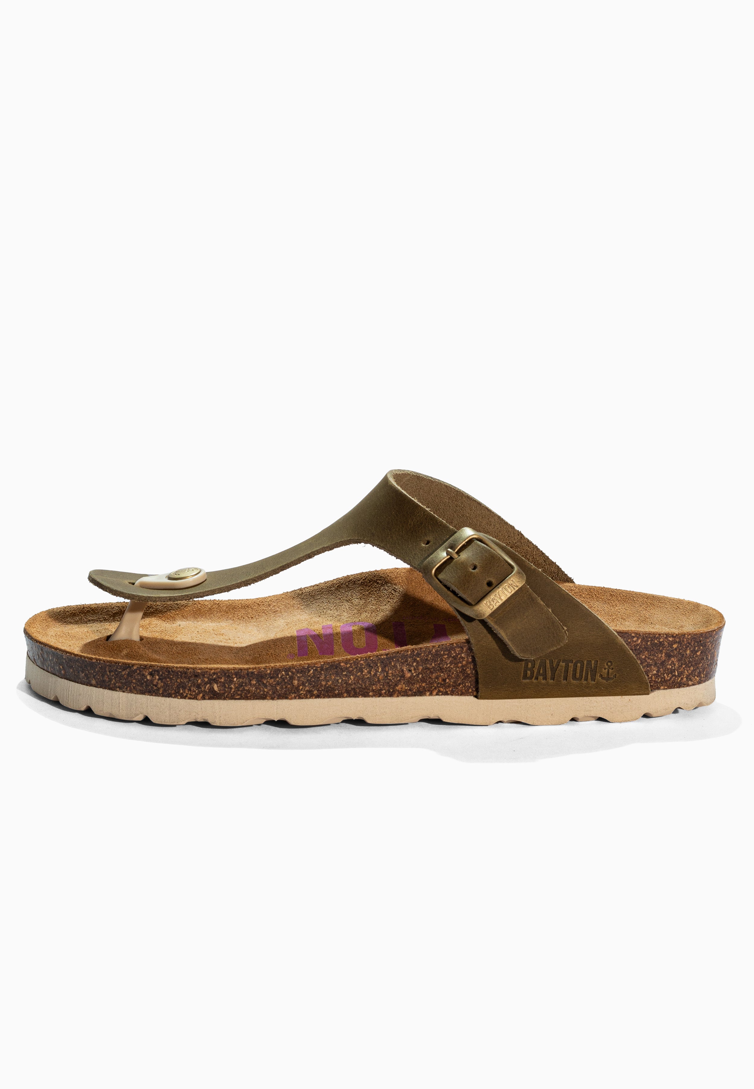 Mercure Khaki Leather Sandals