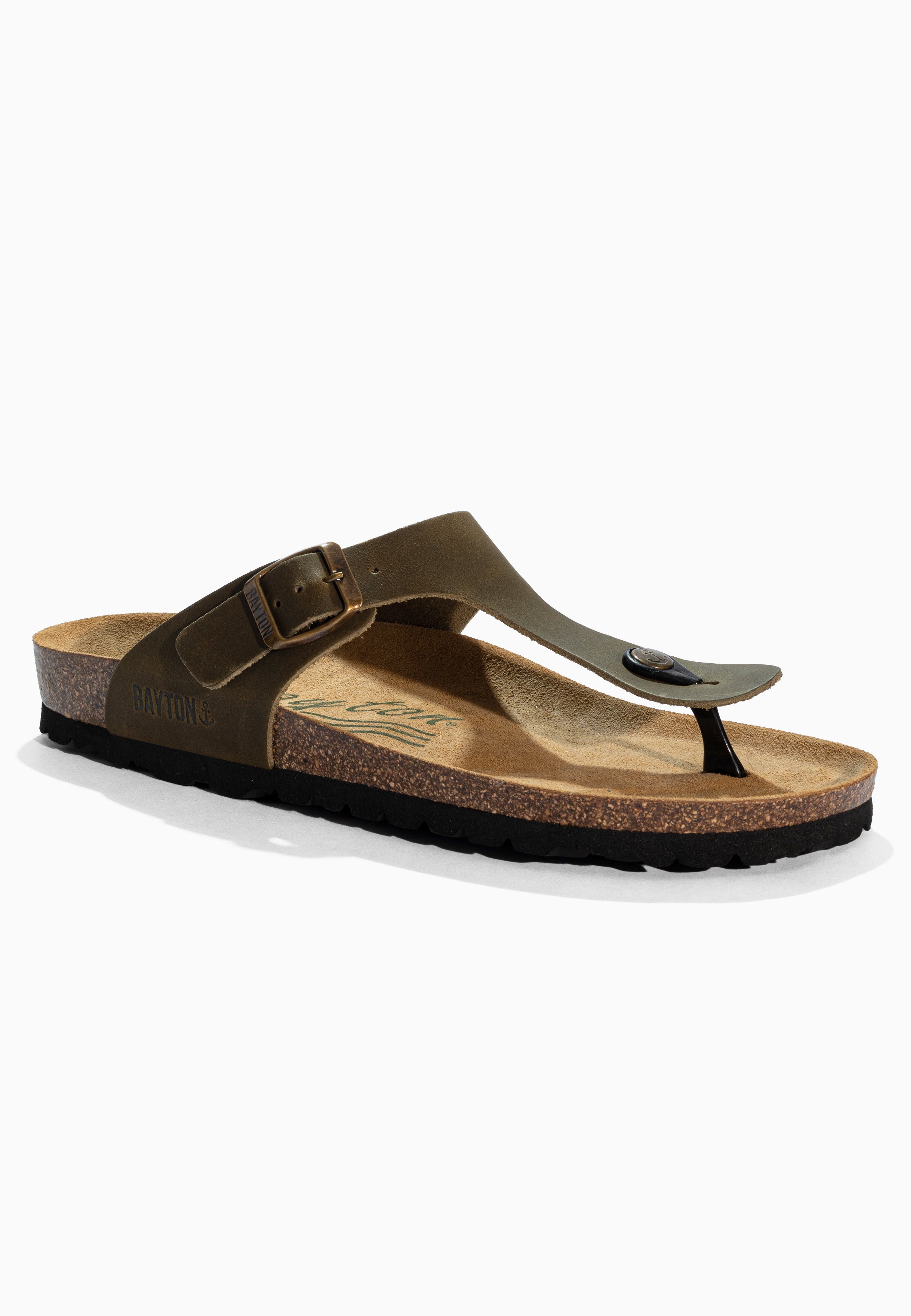 Sandales Mercure Kaki en Cuir