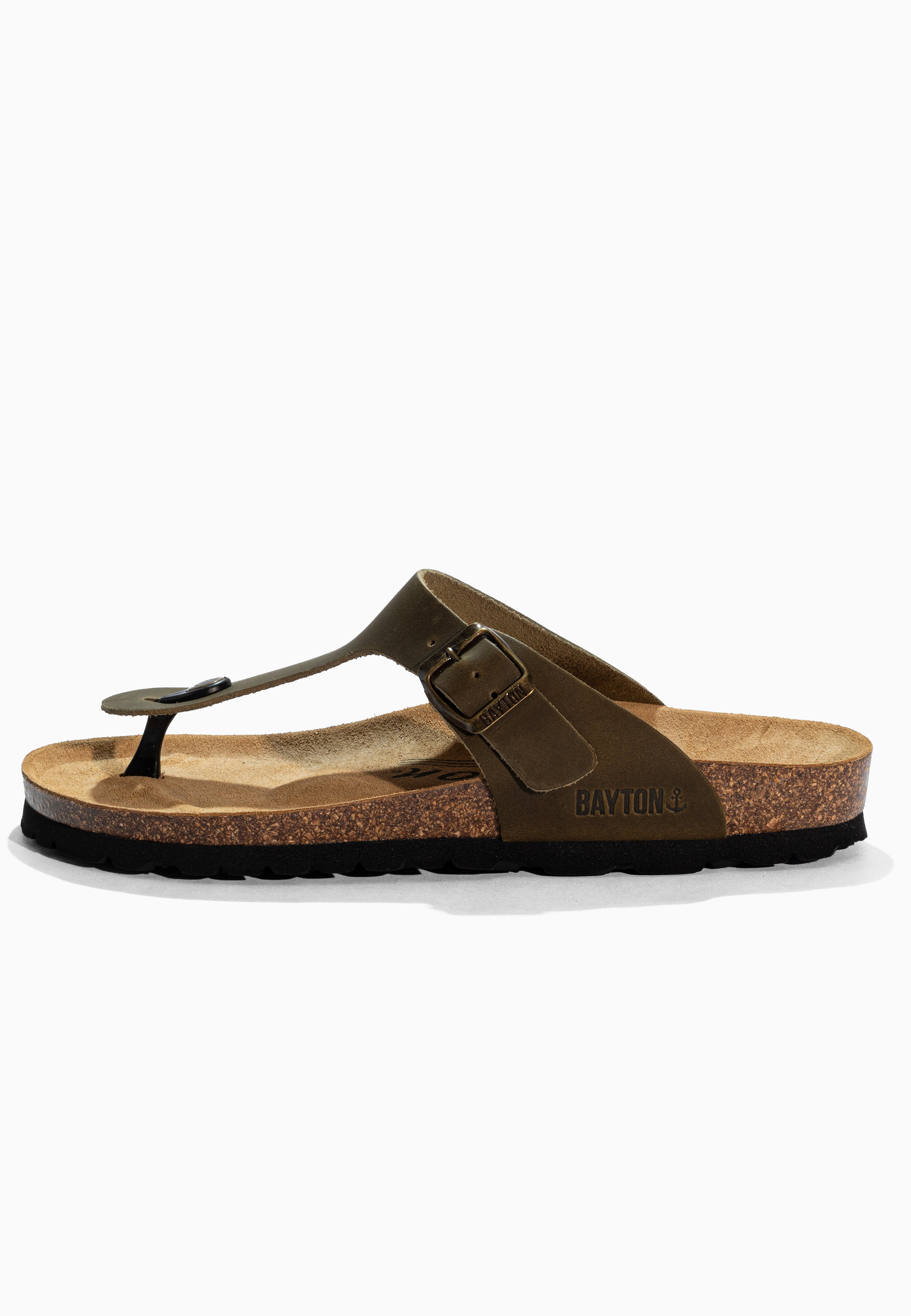 Mercure Khaki Leather Sandals