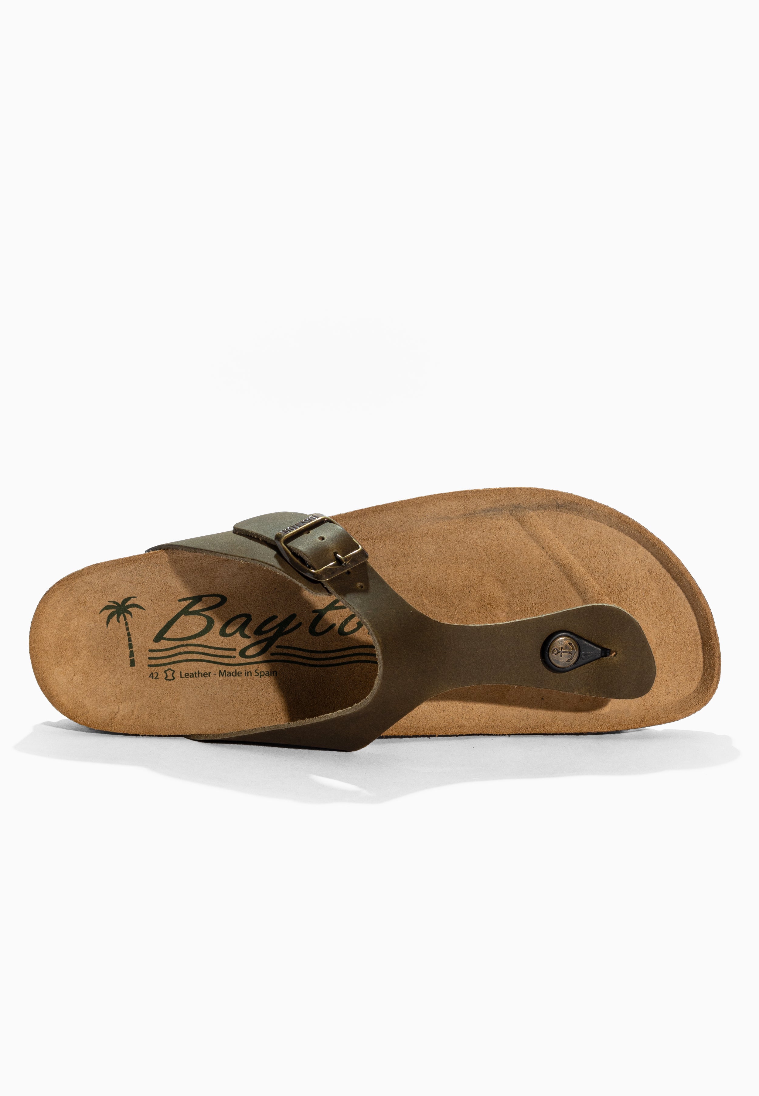 Mercure Khaki Leather Sandals