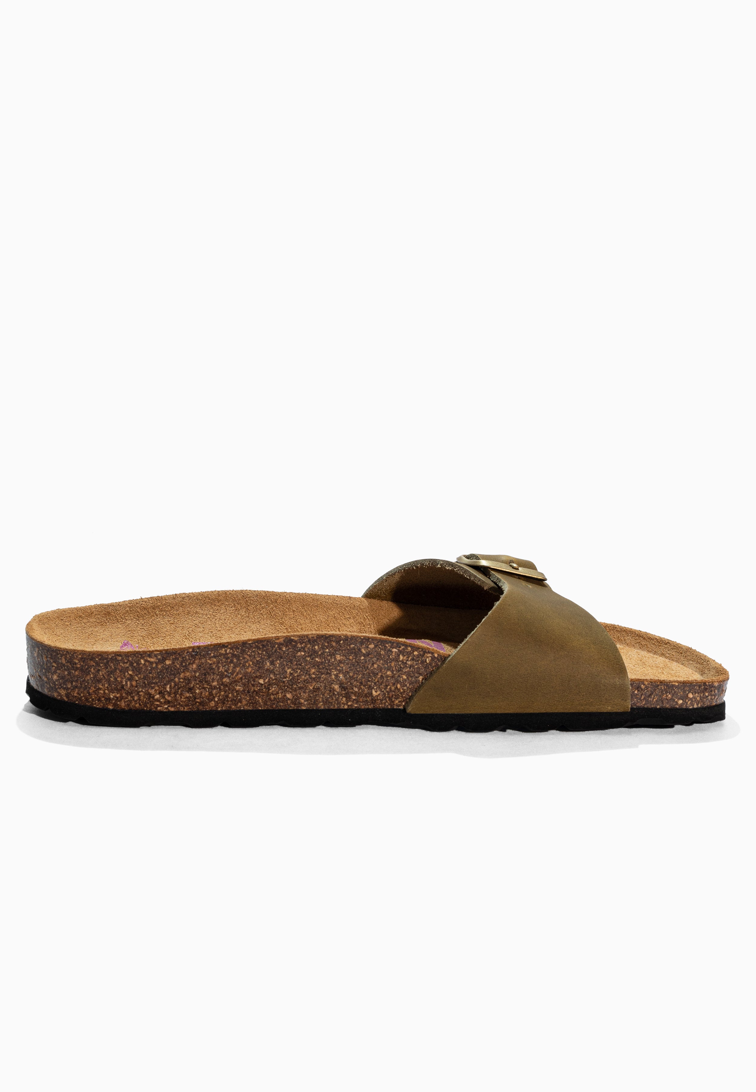 Zephyr Khaki Leather Sandals