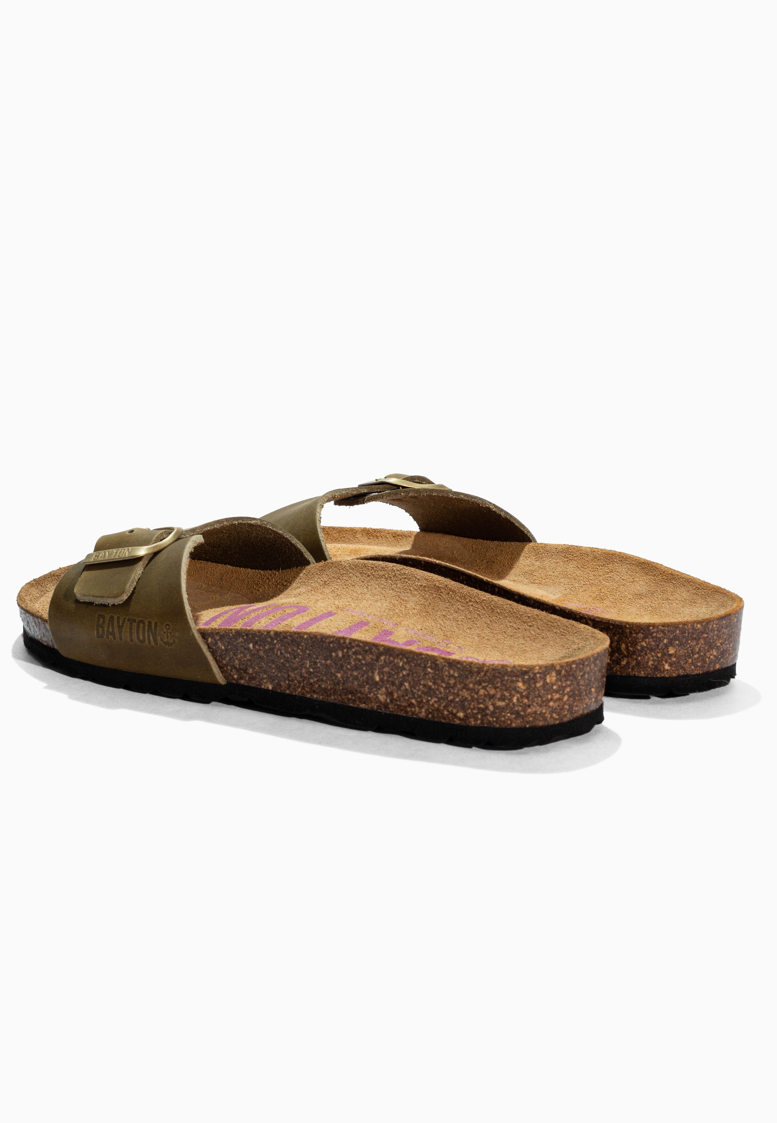 Sandales Zephyr Kaki en Cuir