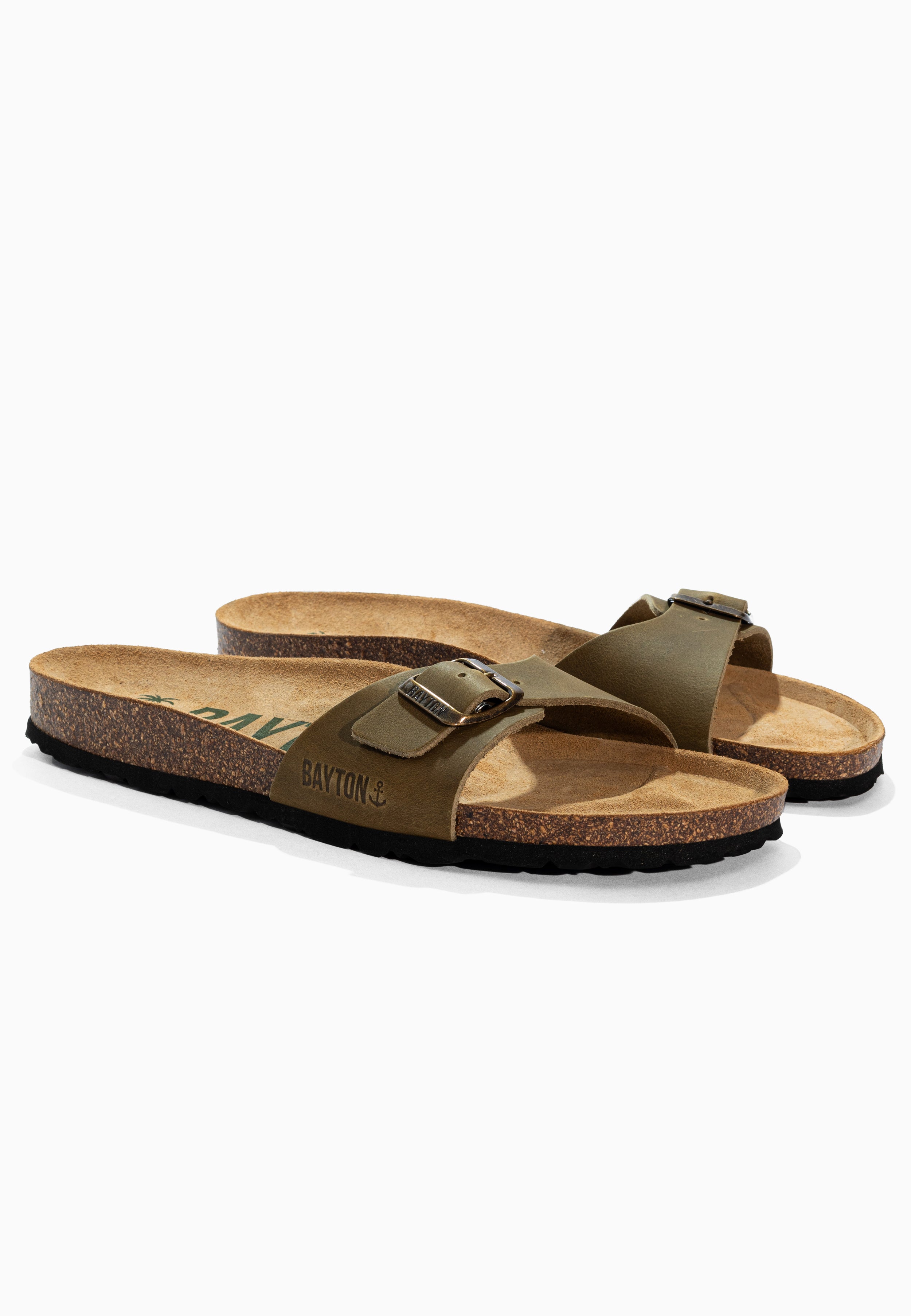 Sandales Zephyr Kaki en Cuir