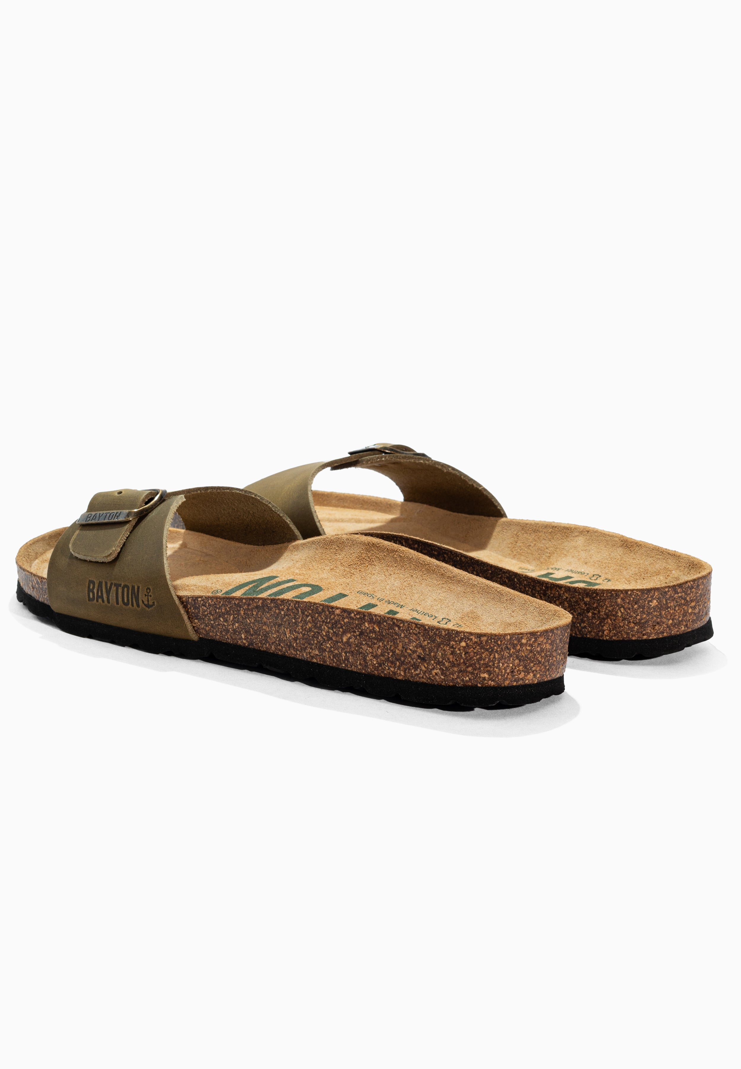 Sandales Zephyr Kaki en Cuir