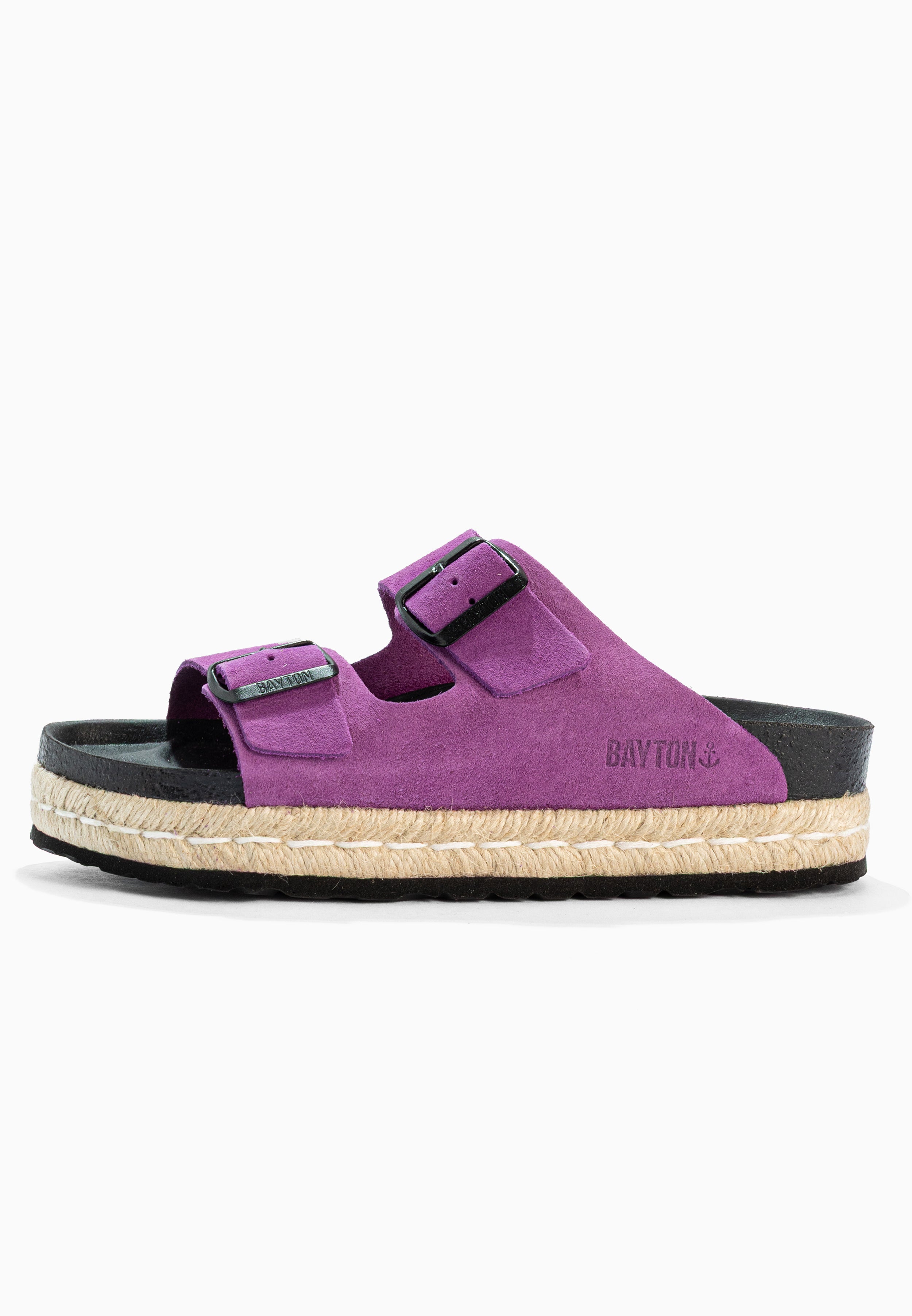 Sandales Alcee Violet en Cuir Suédé