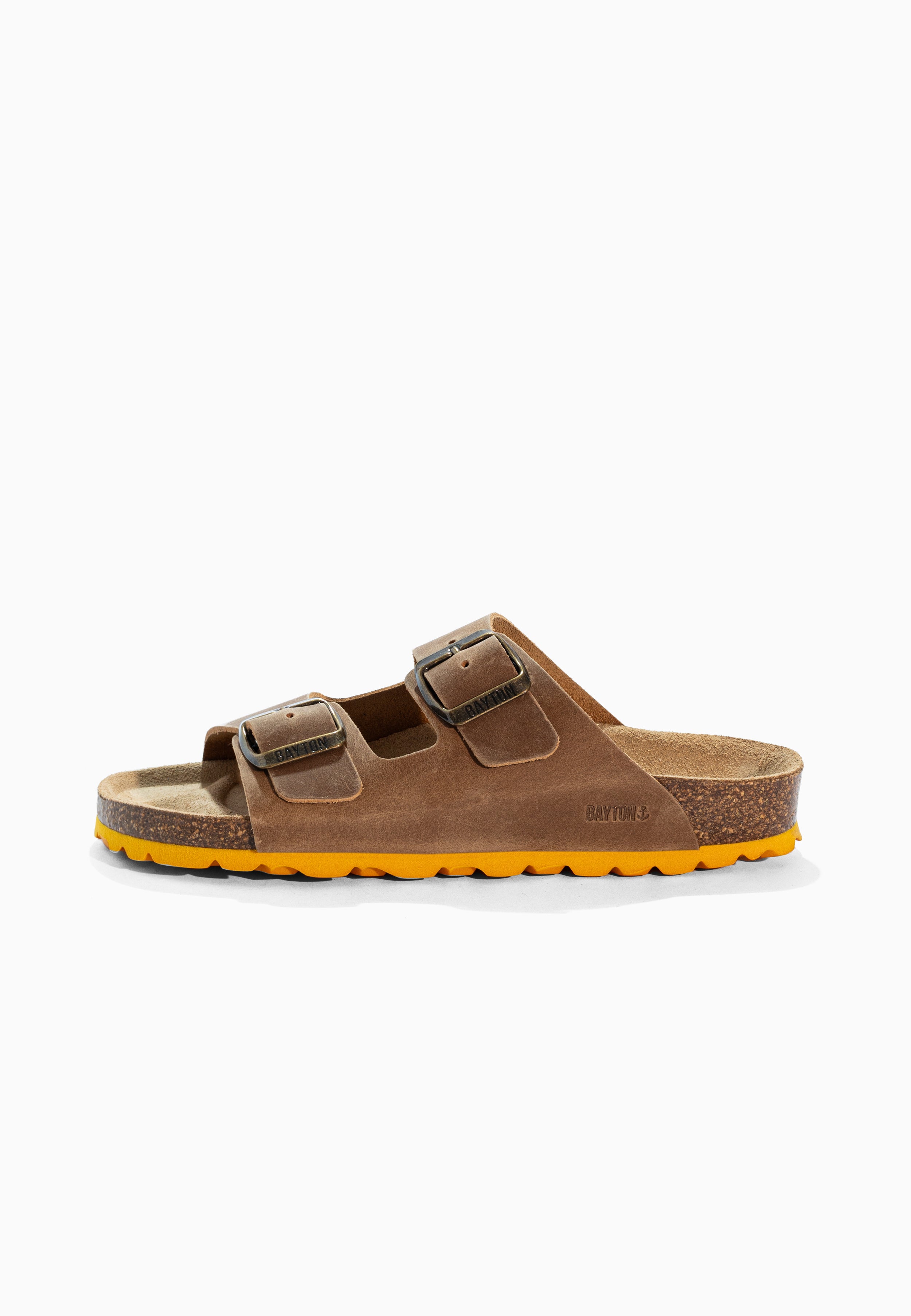 Atlas Brown Leather Sandals