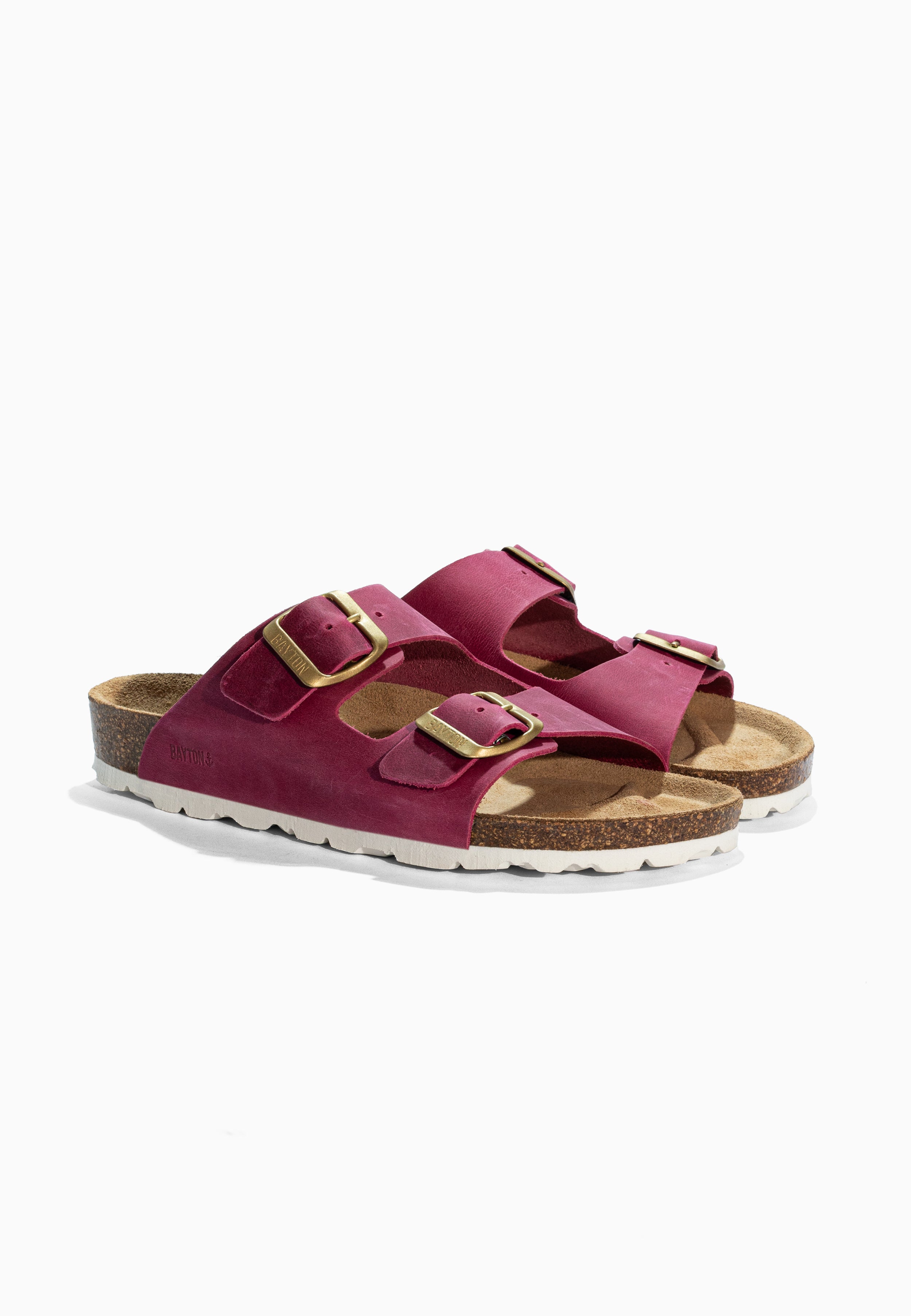 Atlas Rose Leather Sandals