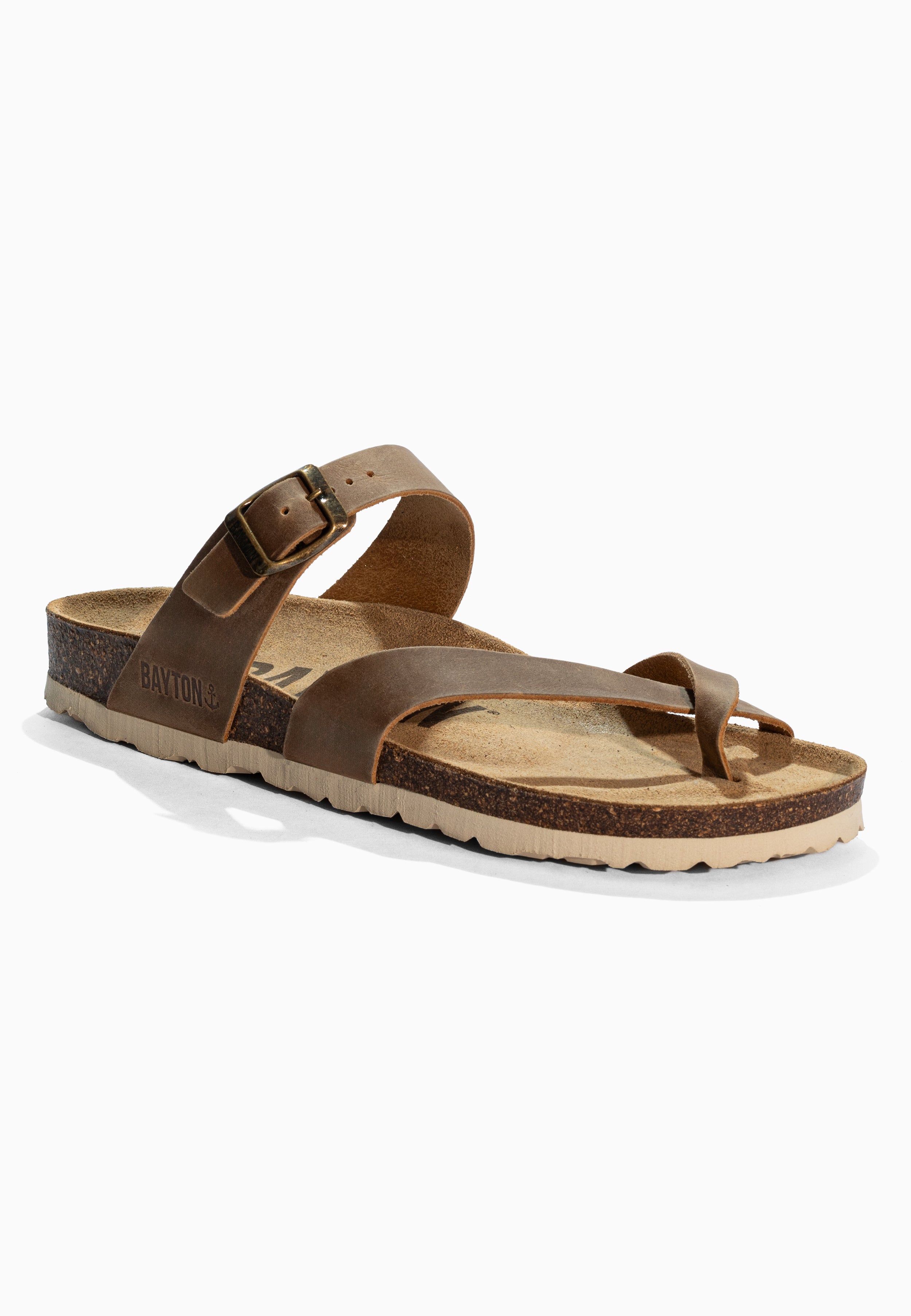 Diane Beige Leather Sandals