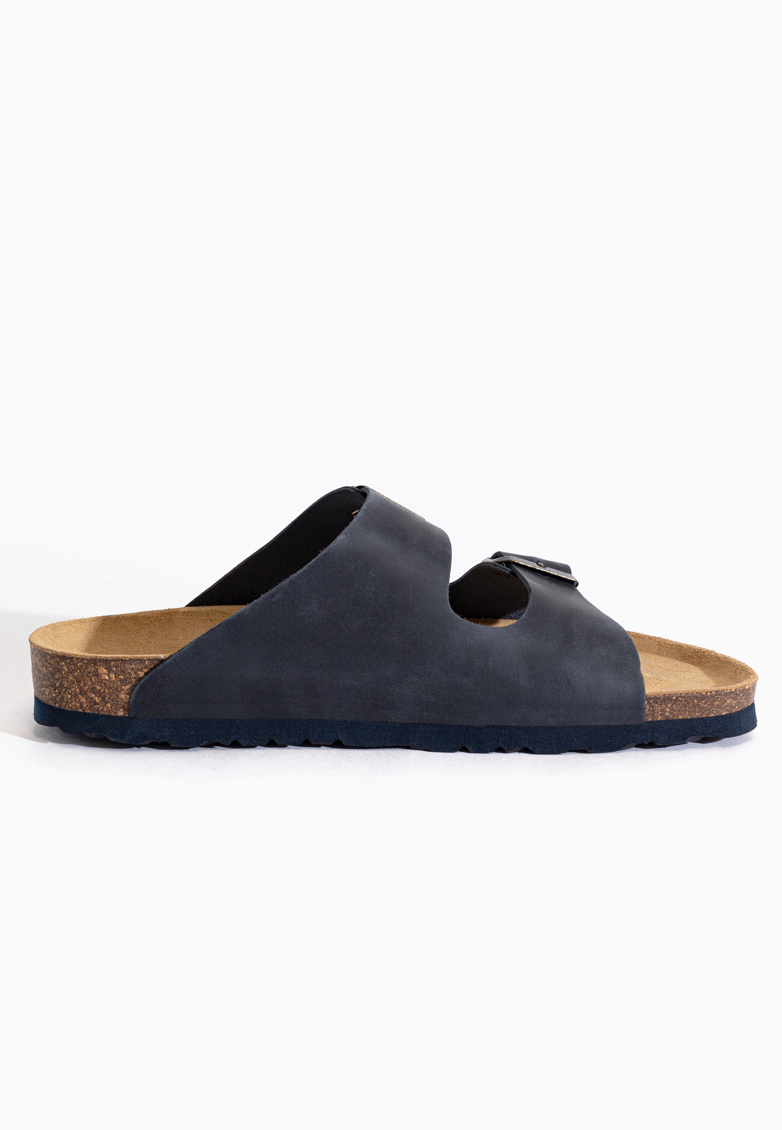 Sandales Atlas Bleu marine en Cuir