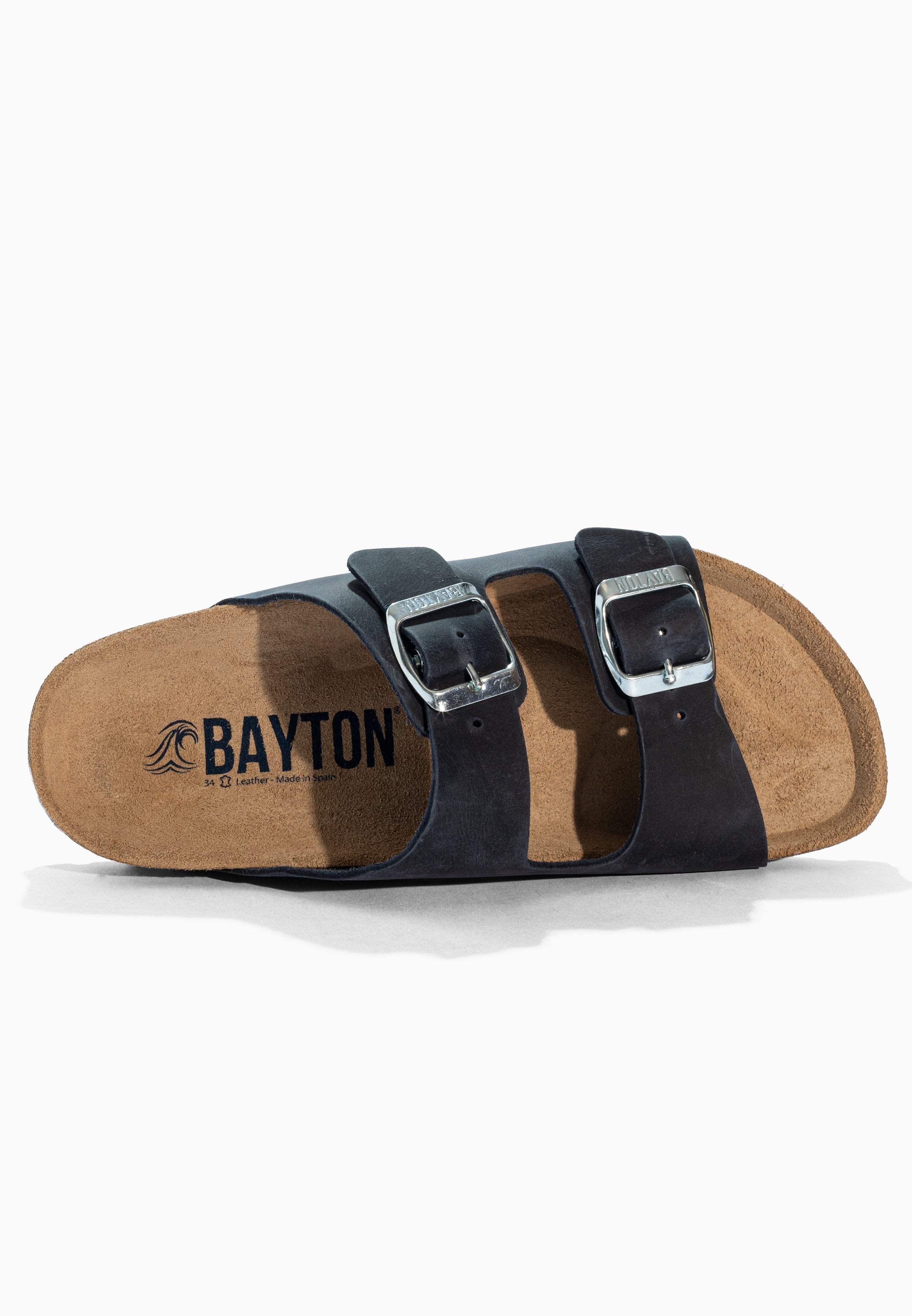 Atlas Navy Blue Leather Sandals