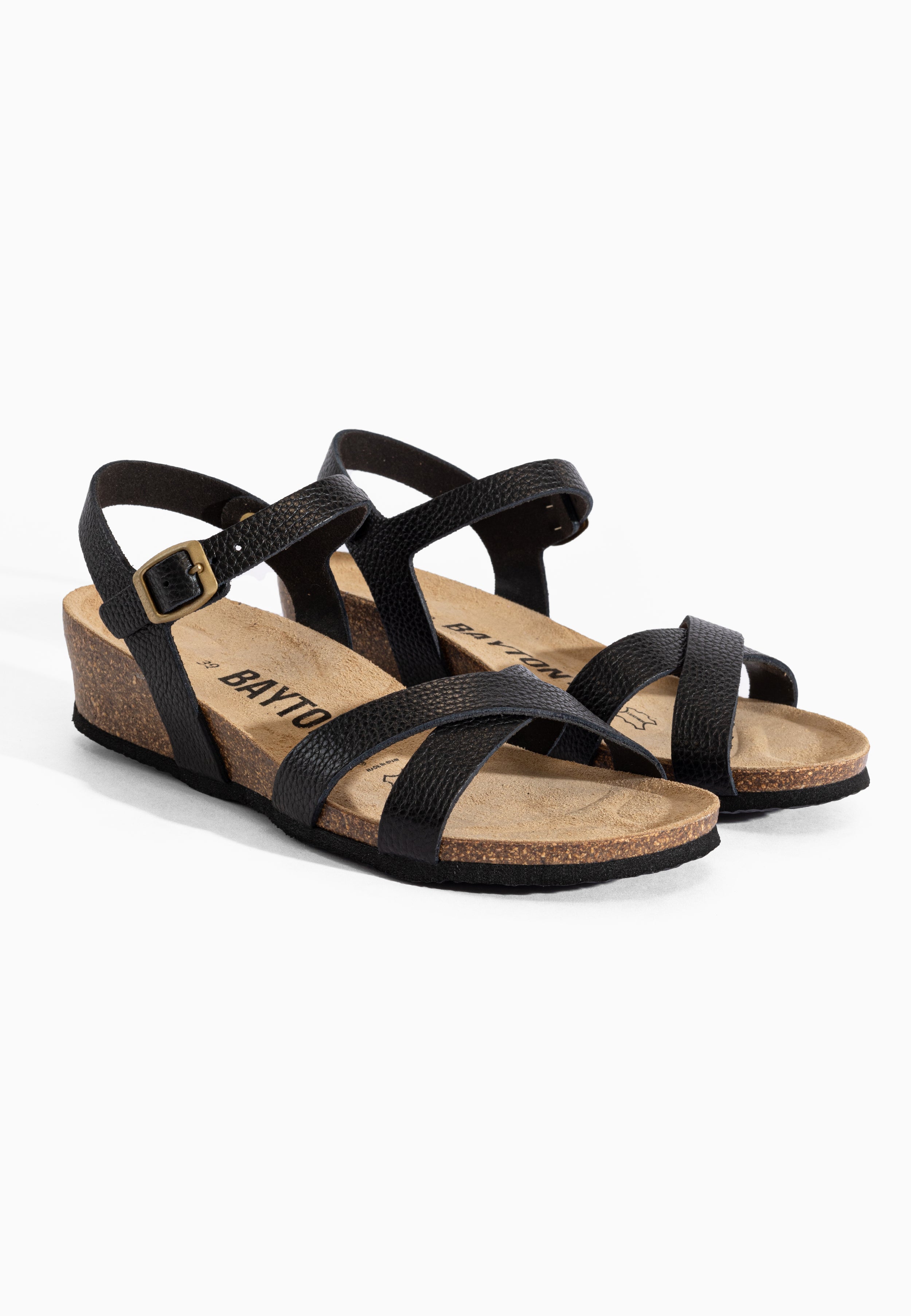 Sandales Canberra Noir en Cuir