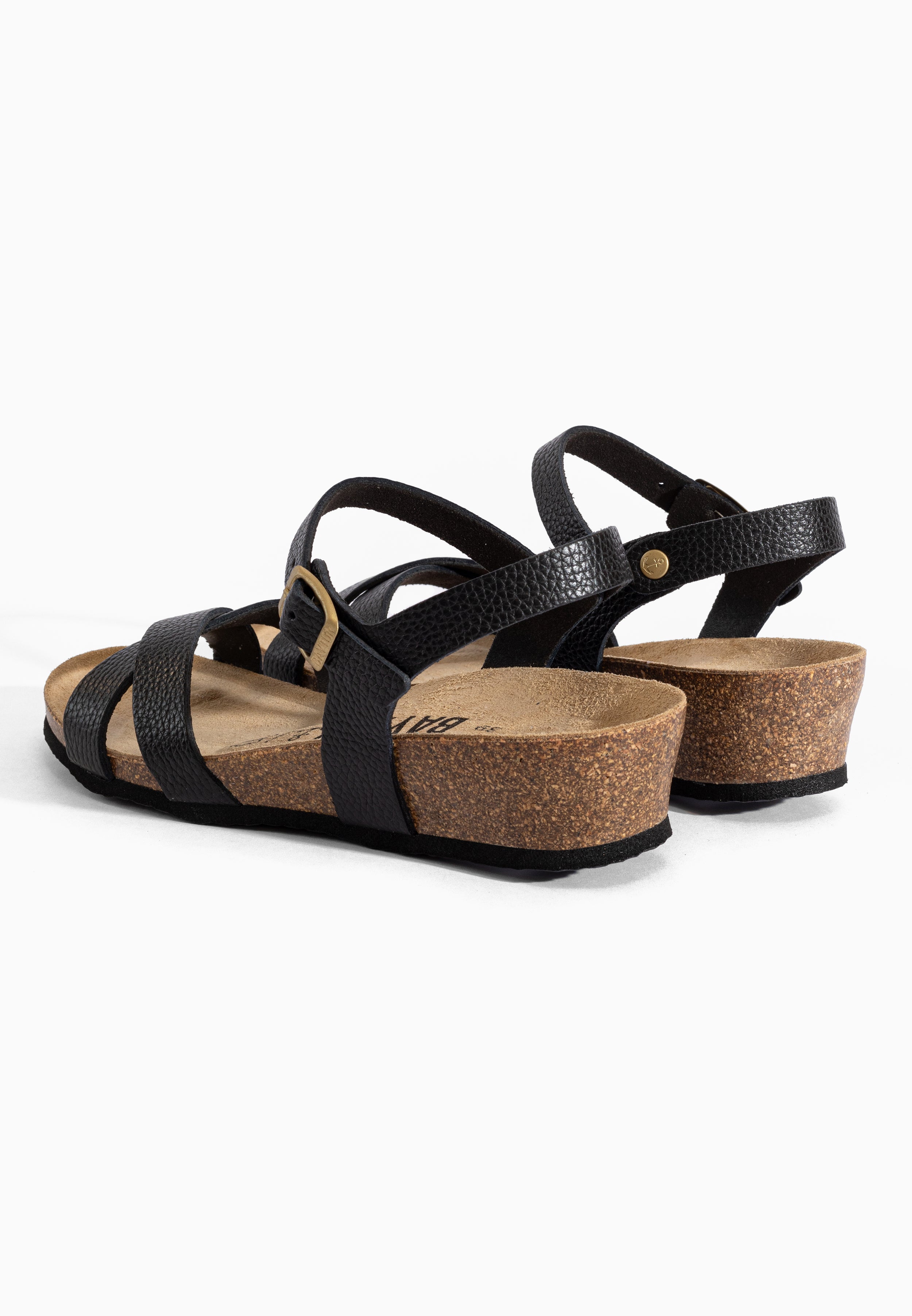 Sandales Canberra Noir en Cuir