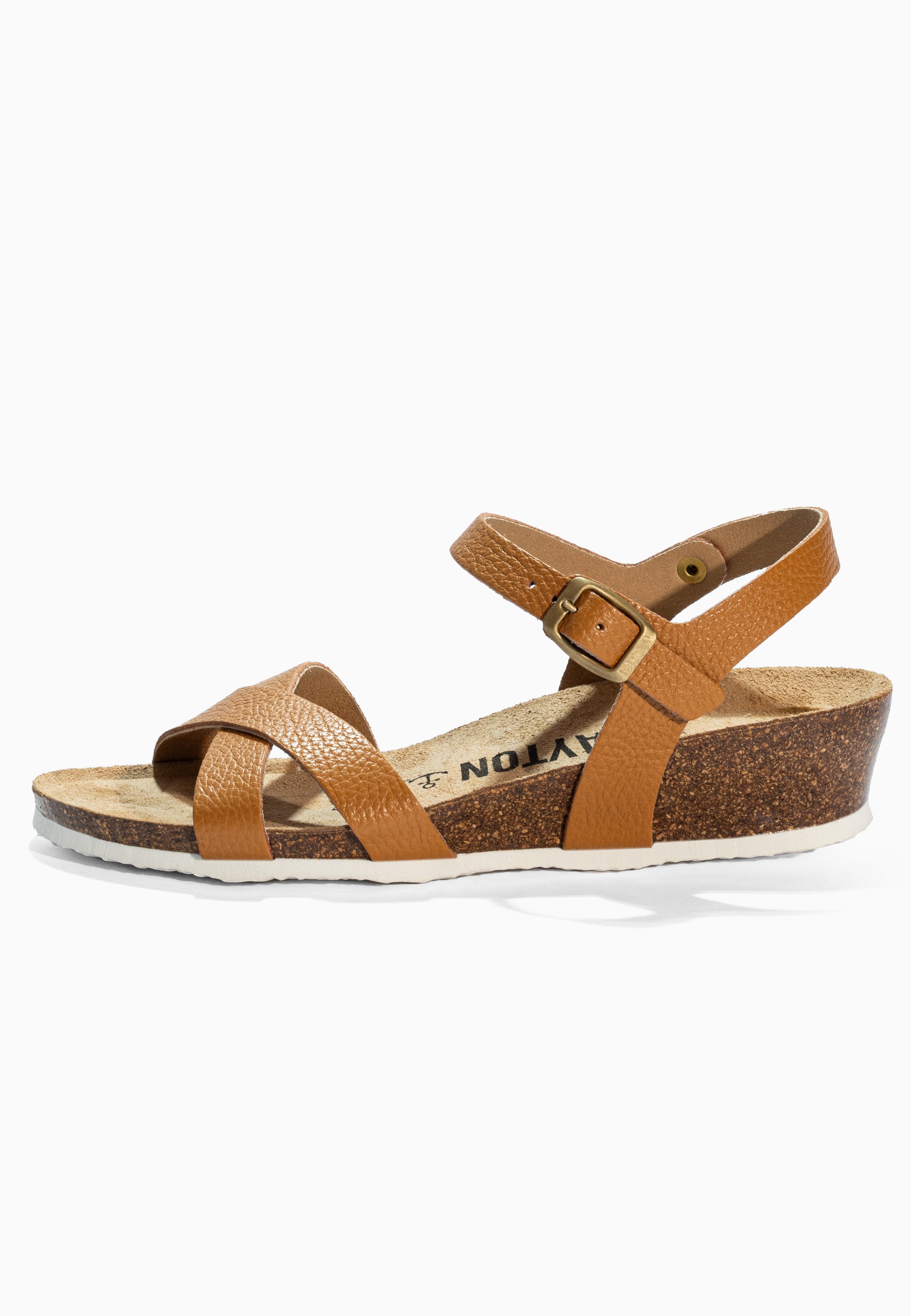 Canberra Camel Leather Sandals