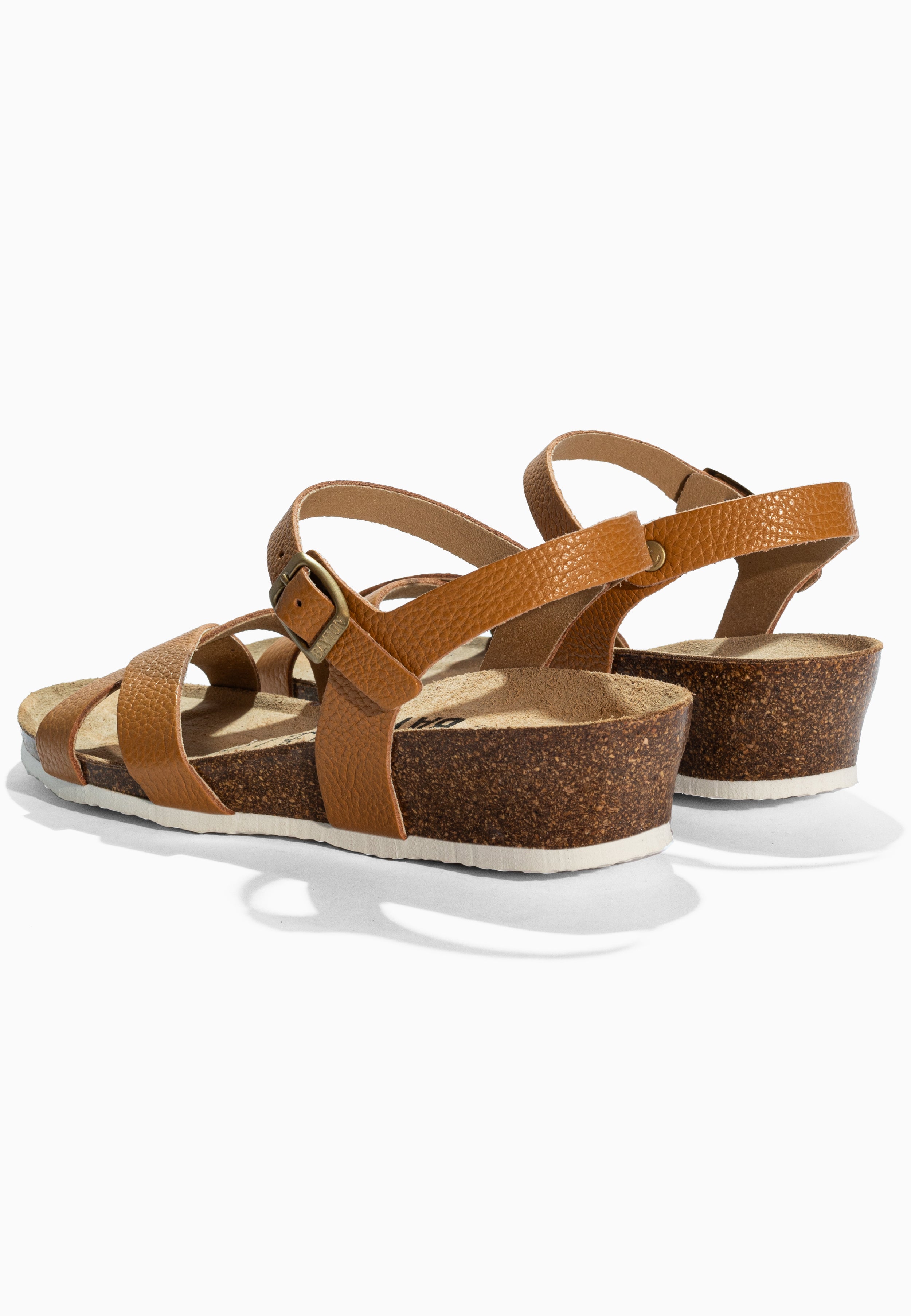 Canberra Camel Leather Sandals