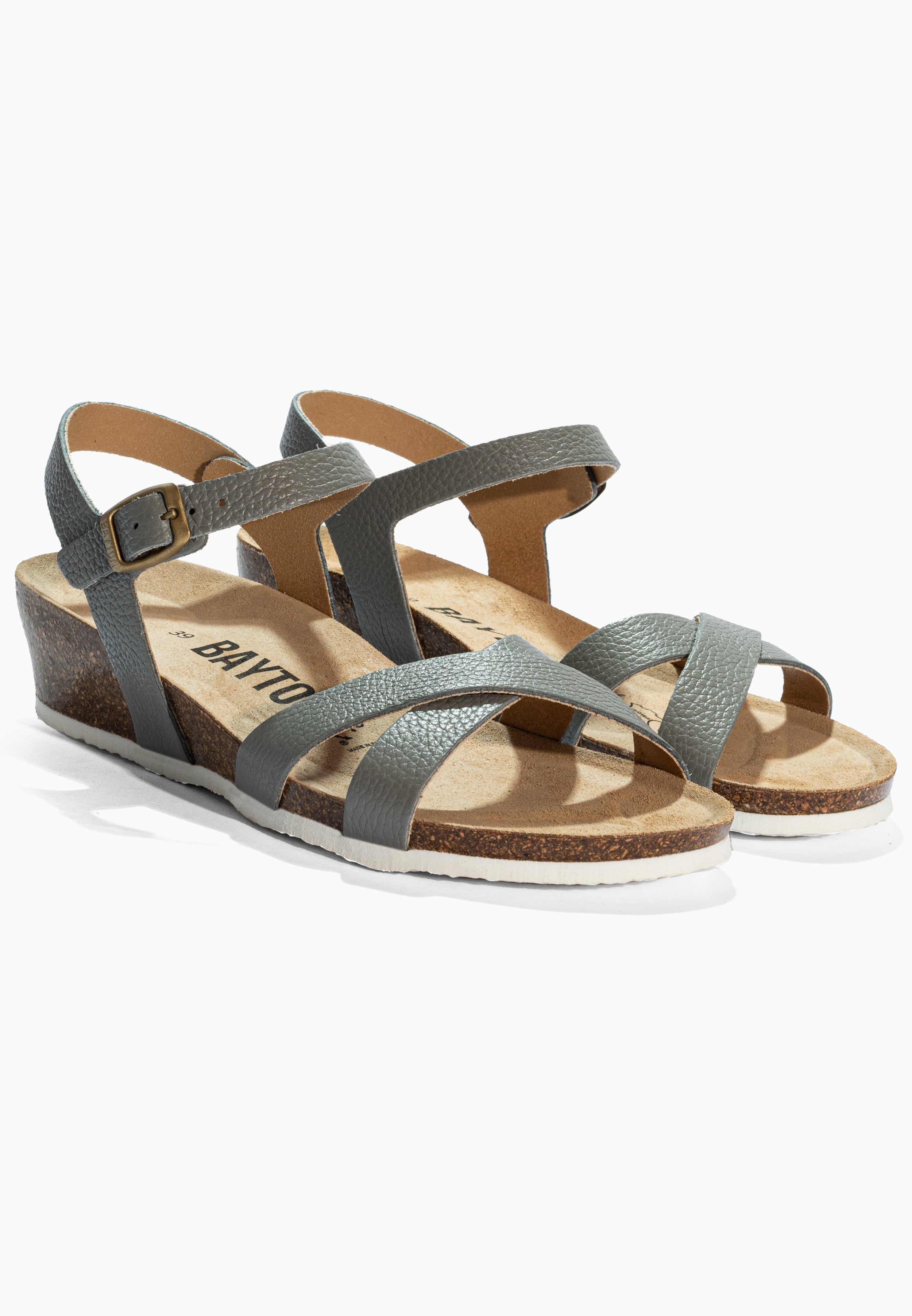 Sandales Canberra Gris en Cuir