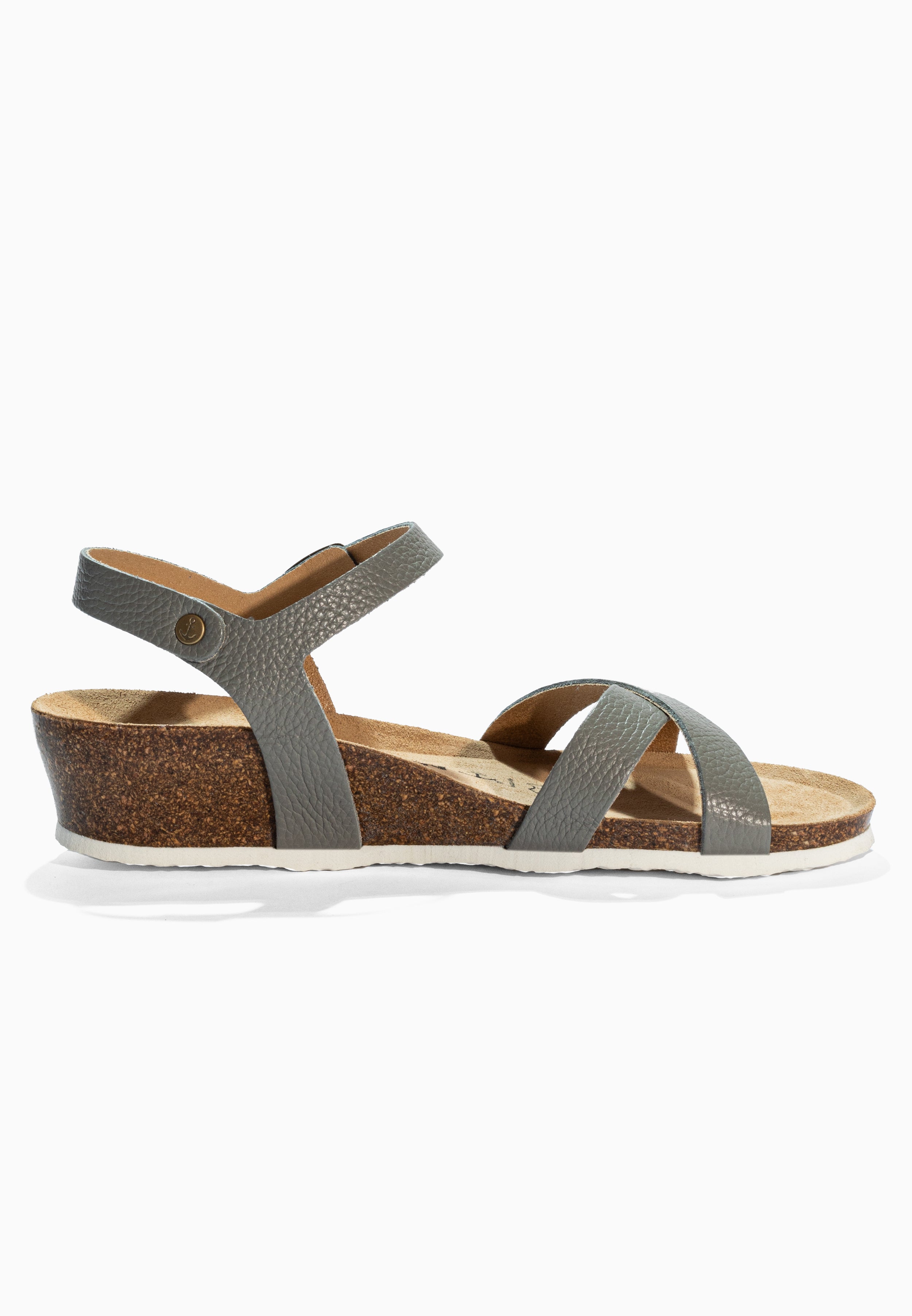 Sandales Canberra Gris en Cuir