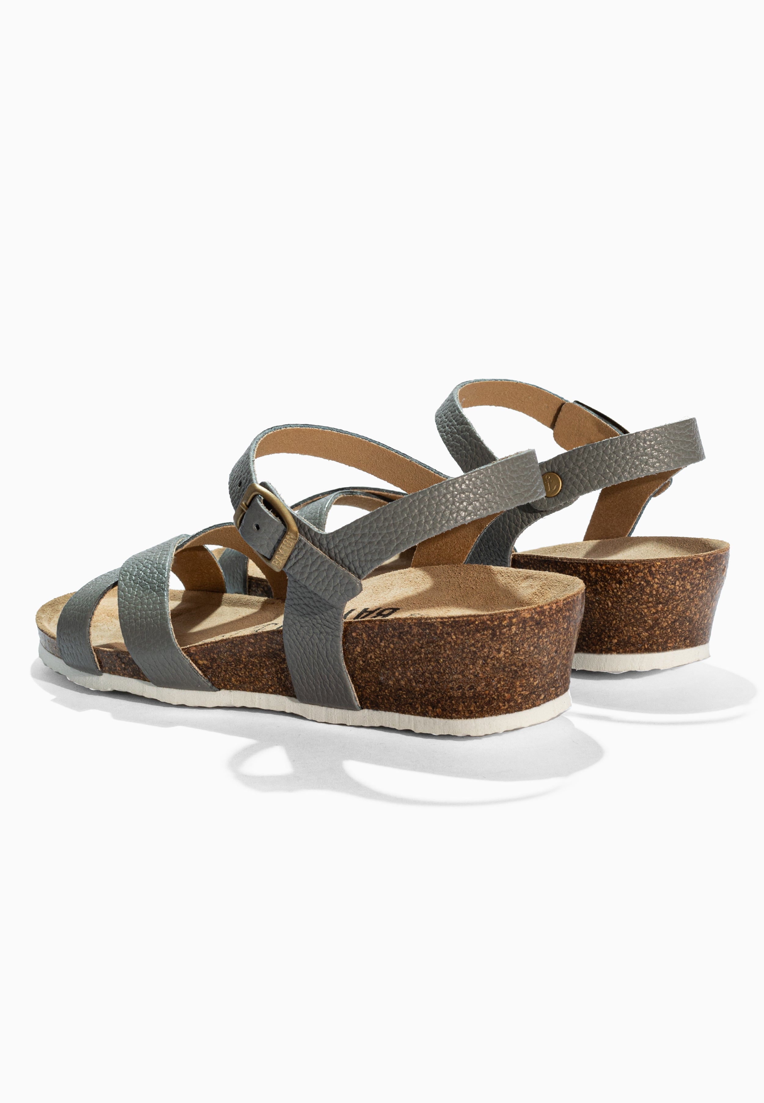 Sandales Canberra Gris en Cuir